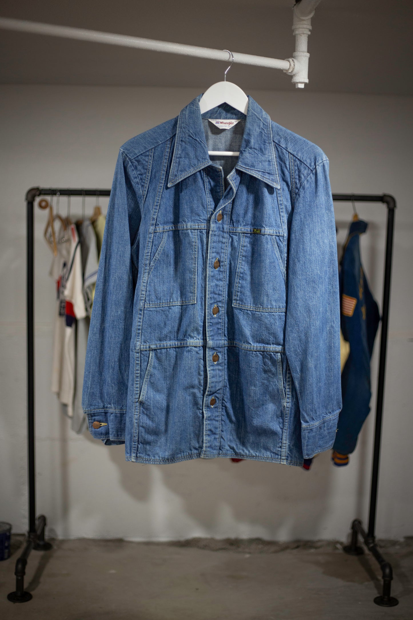 70's/80's Wrangler Safari Chore Denim Jacket | Small/Medium