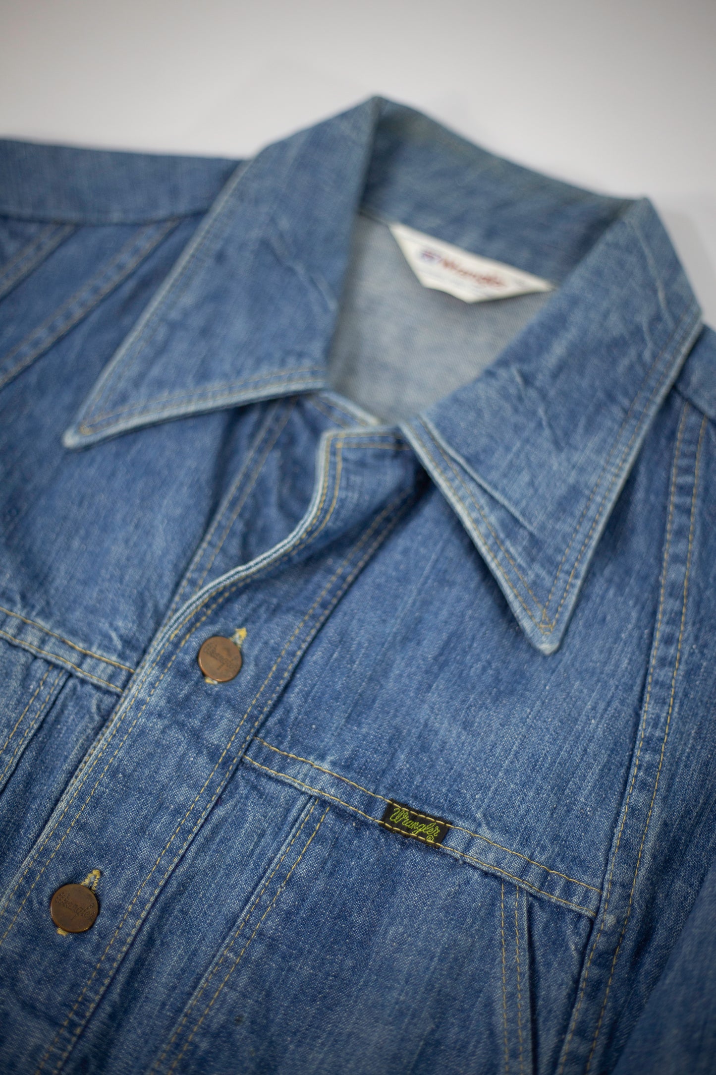 70's/80's Wrangler Safari Chore Denim Jacket | Small/Medium