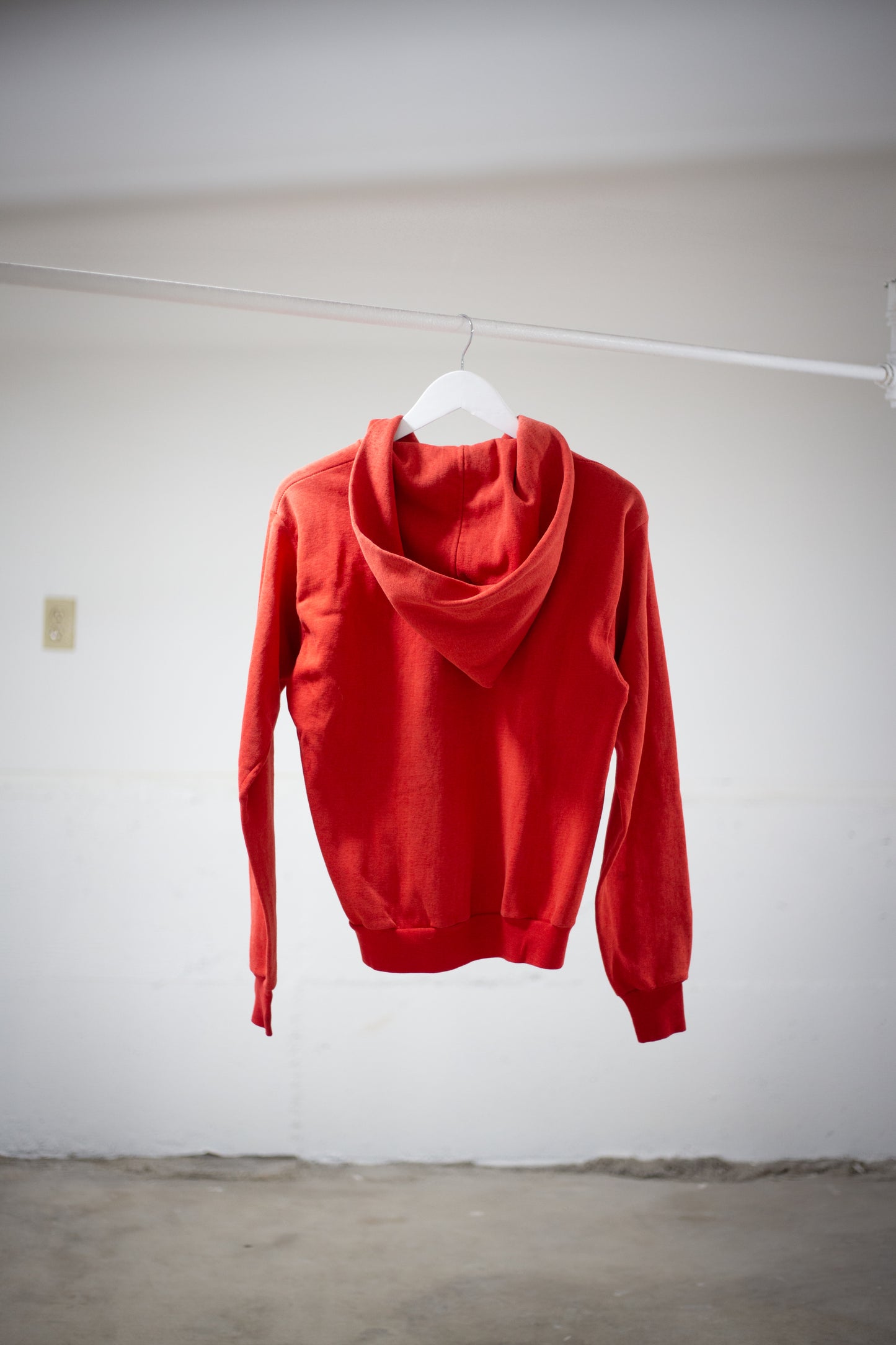 70's Healthknit Blank Sun Faded Zip-Up Hoodie | Small