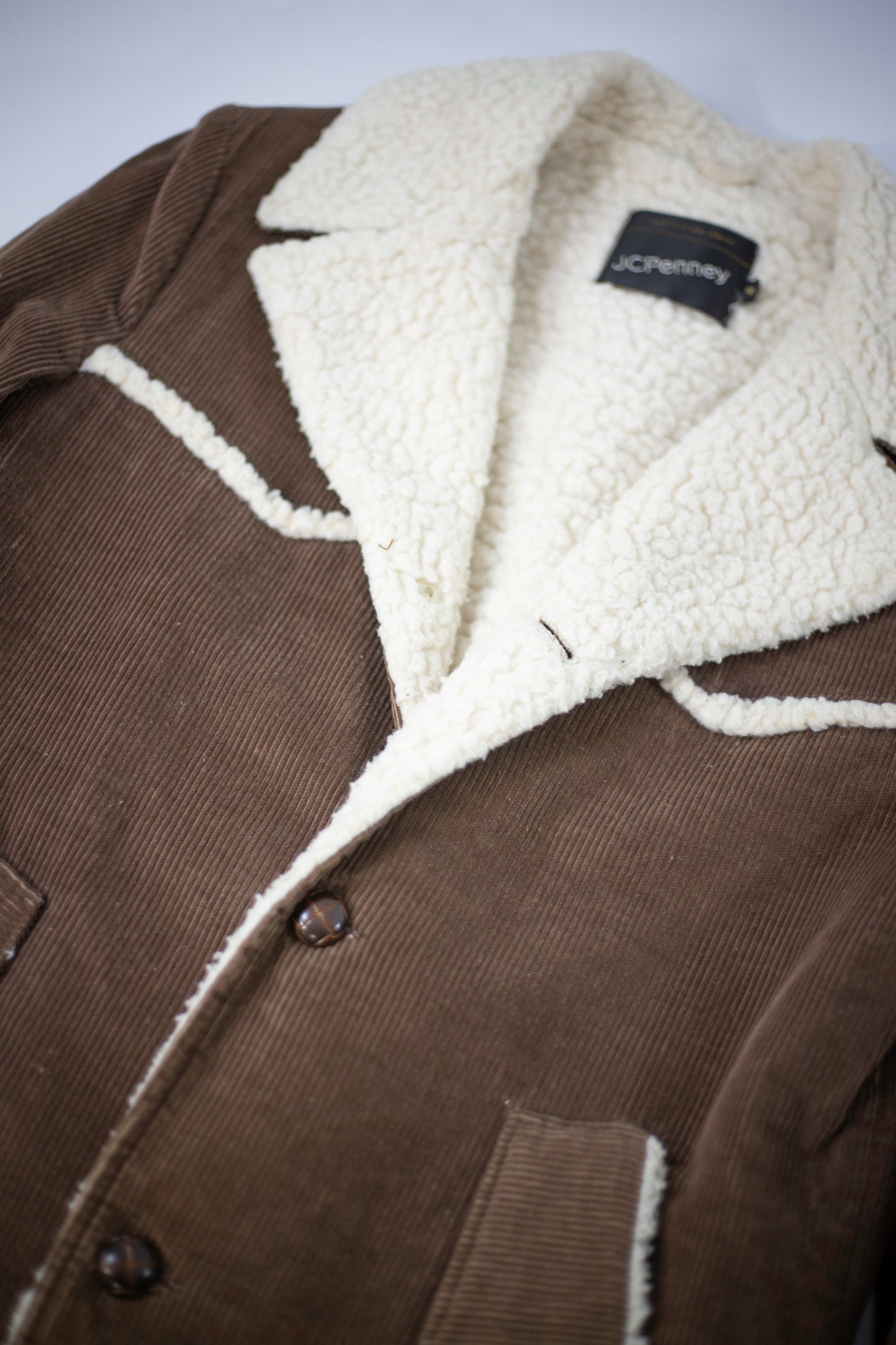 70's JCPenney Lined Corduroy Coat | Small