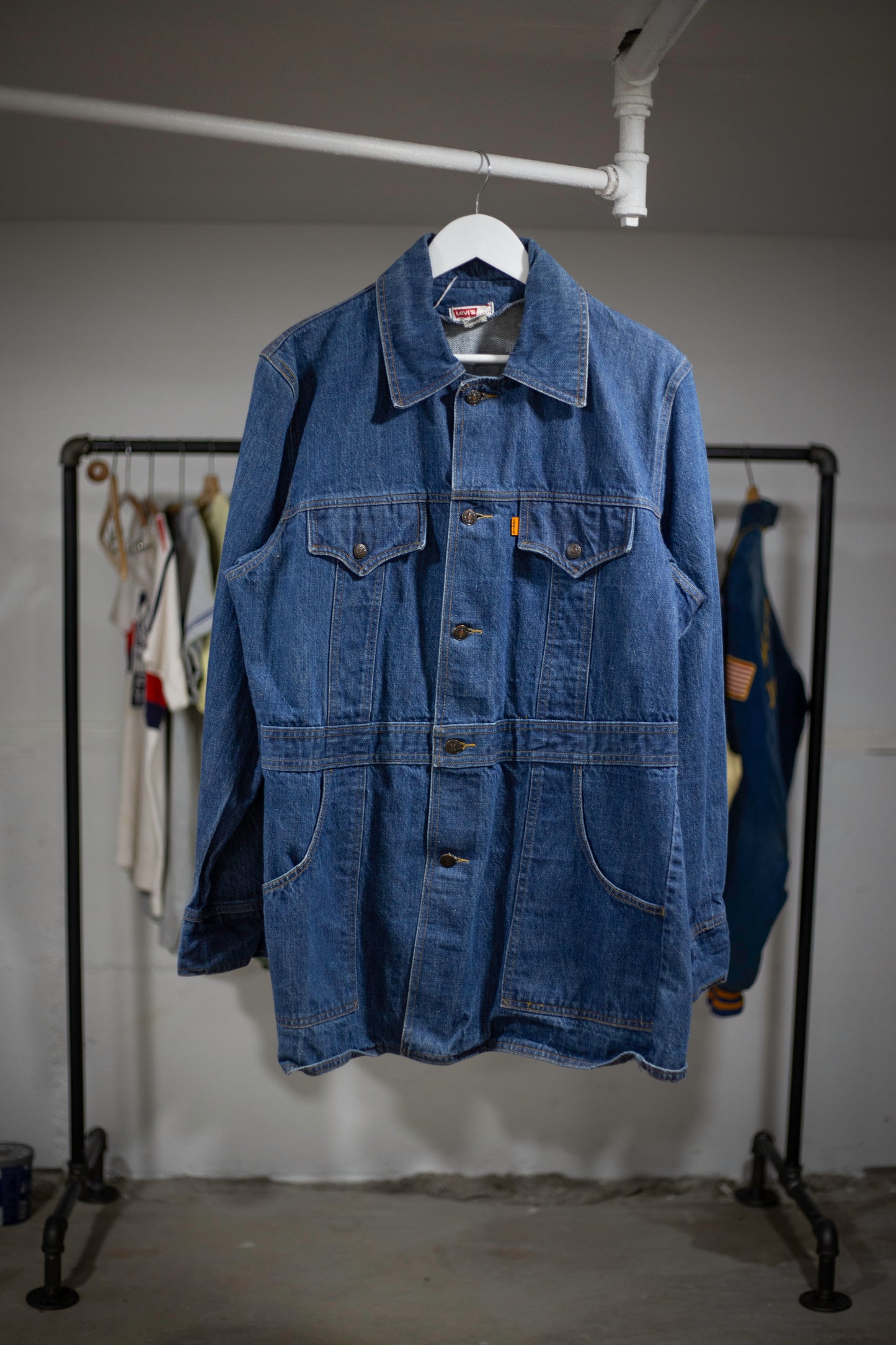 70's Levi's Orange Tab Chore Denim Jacket | Medium