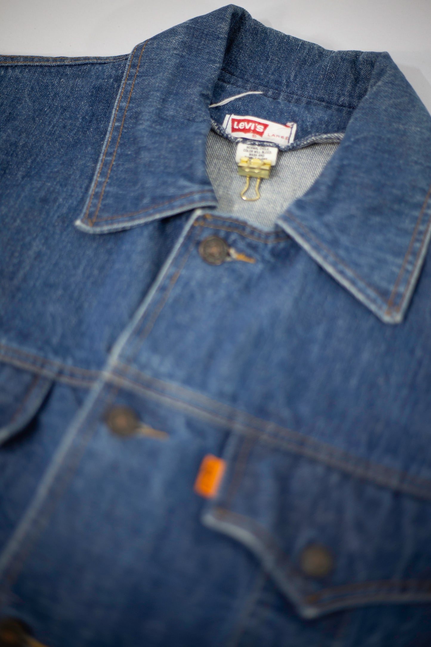 70's Levi's Orange Tab Chore Denim Jacket | Medium