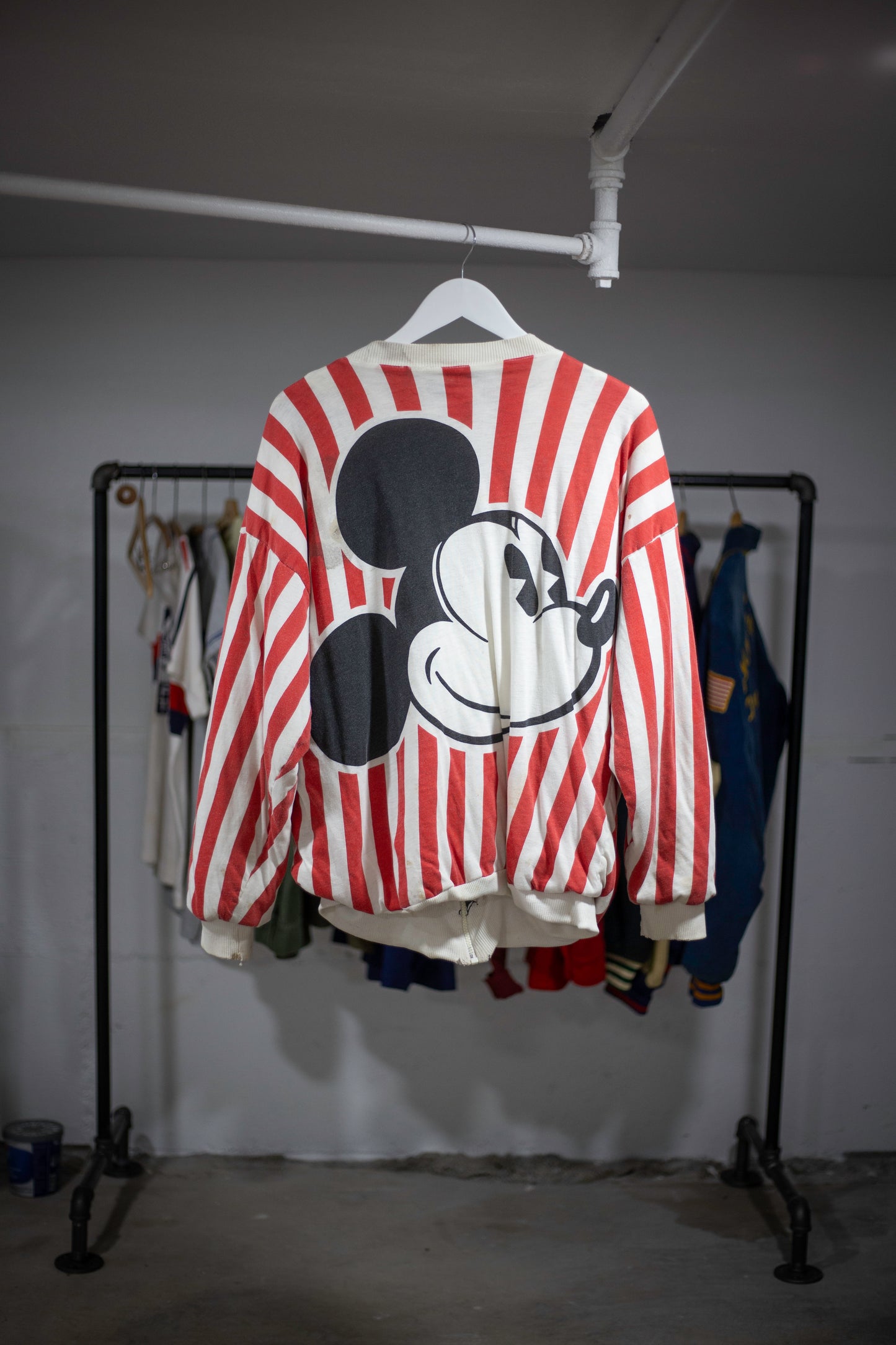 80's/90's Distressed Mickey Reversible Jacket | Large