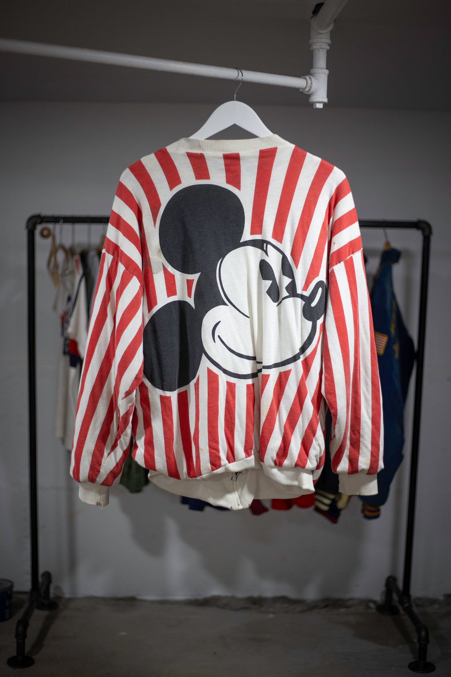 80's/90's Distressed Mickey Reversible Jacket | Large