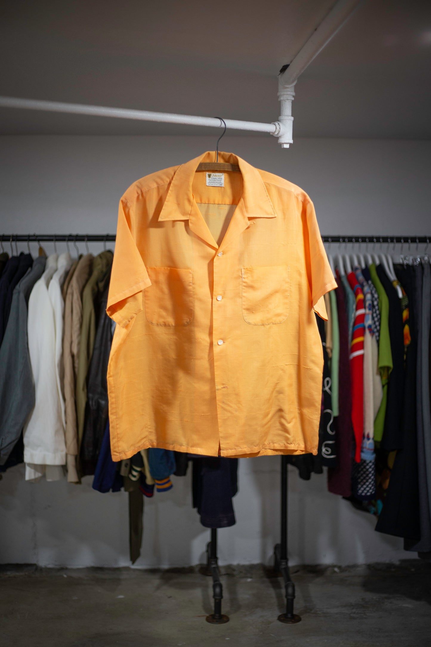 60's Amcrest Loop Collar Shirt | X-Large