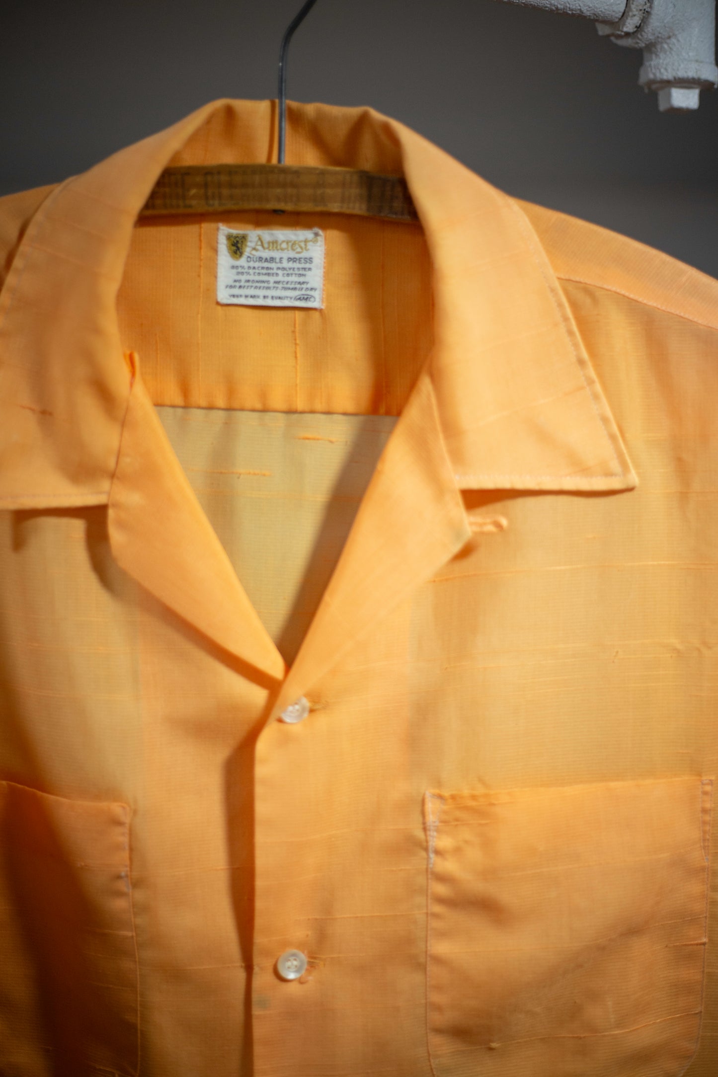 60's Amcrest Loop Collar Shirt | X-Large