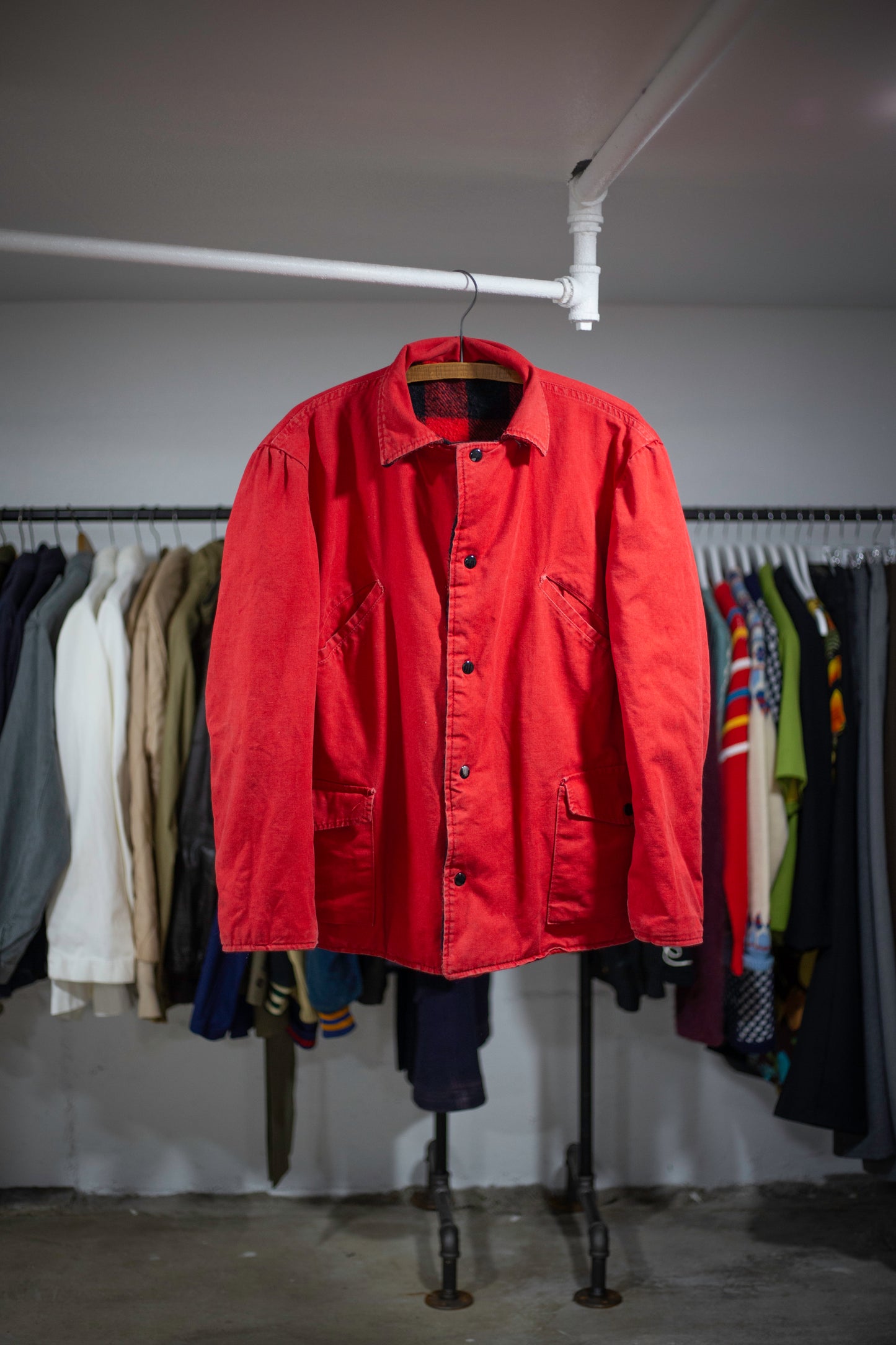 70's Reversible Buffalo Plaid Jacket | X-Large