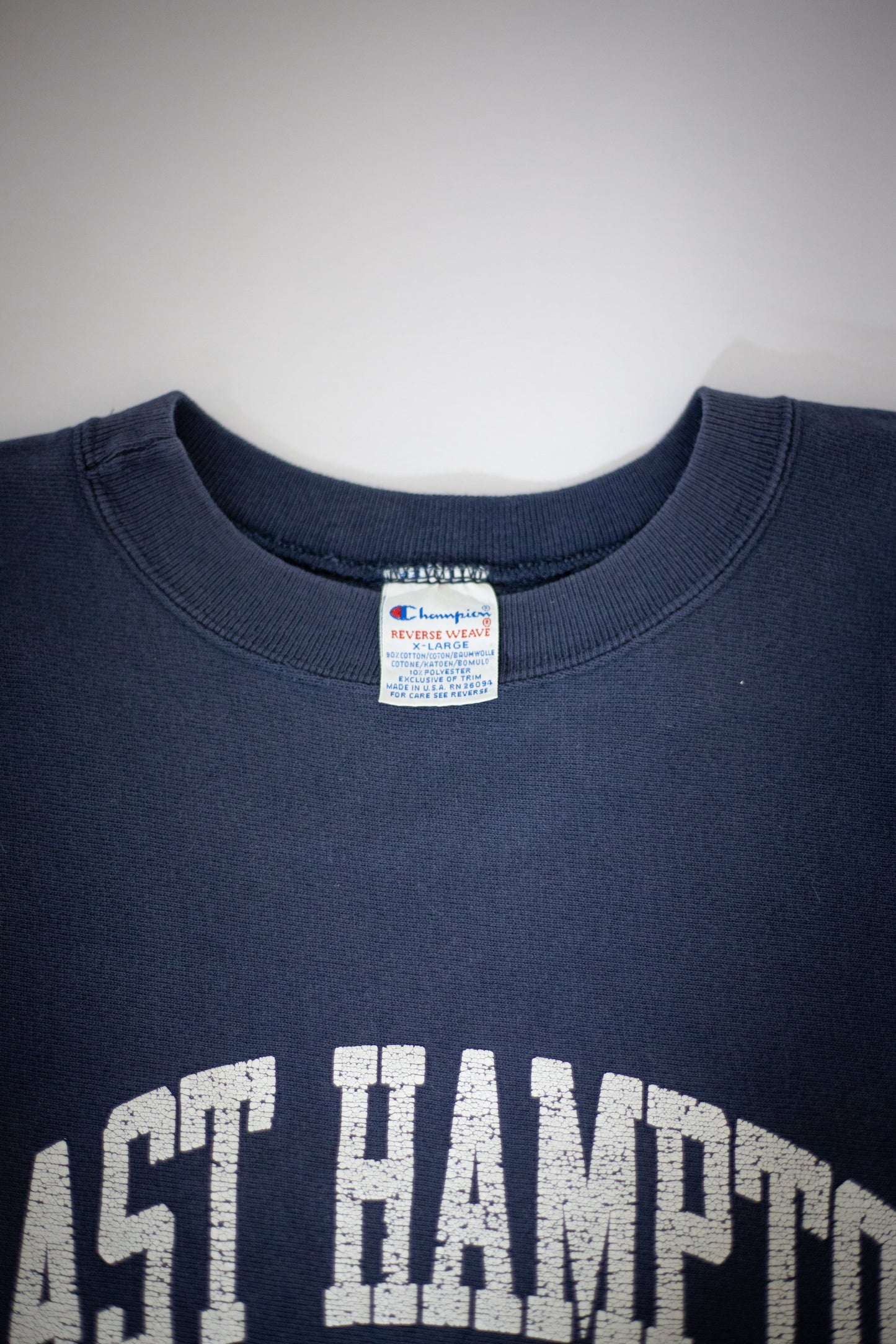 90's Champion Reverse Weave East Hampton Sweatshirt | Large
