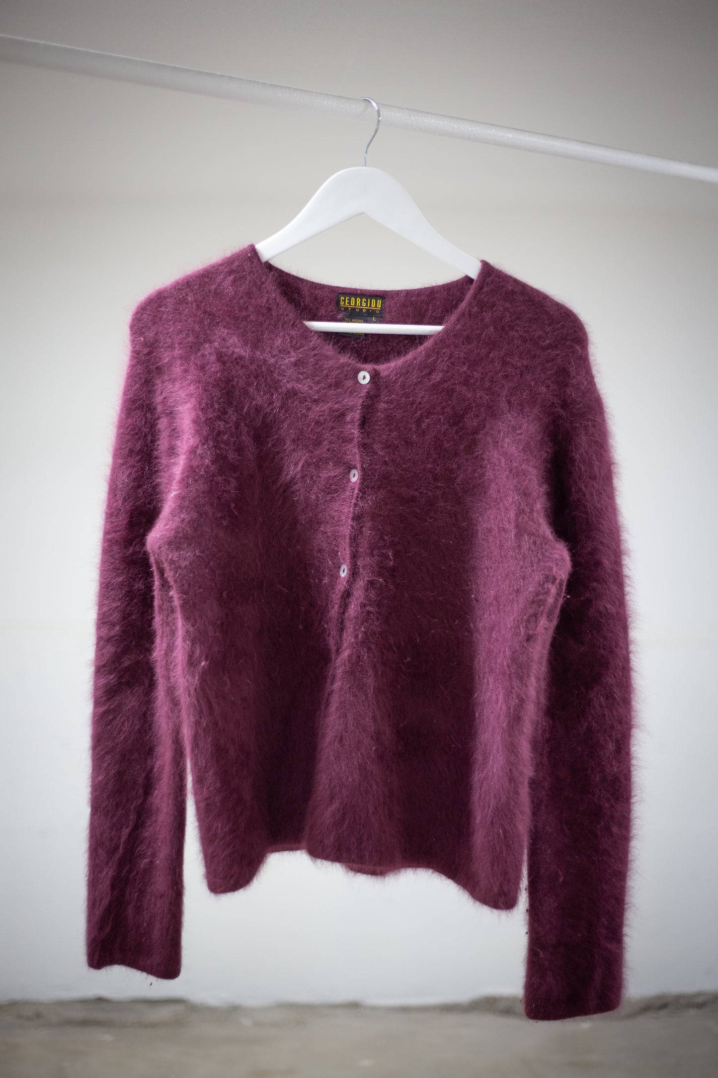 90's Georgiou Studio Angora Cardigan | Medium