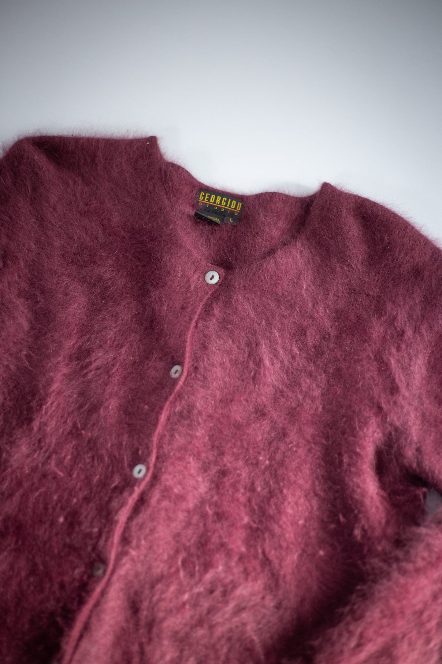 90's Georgiou Studio Angora Cardigan | Medium