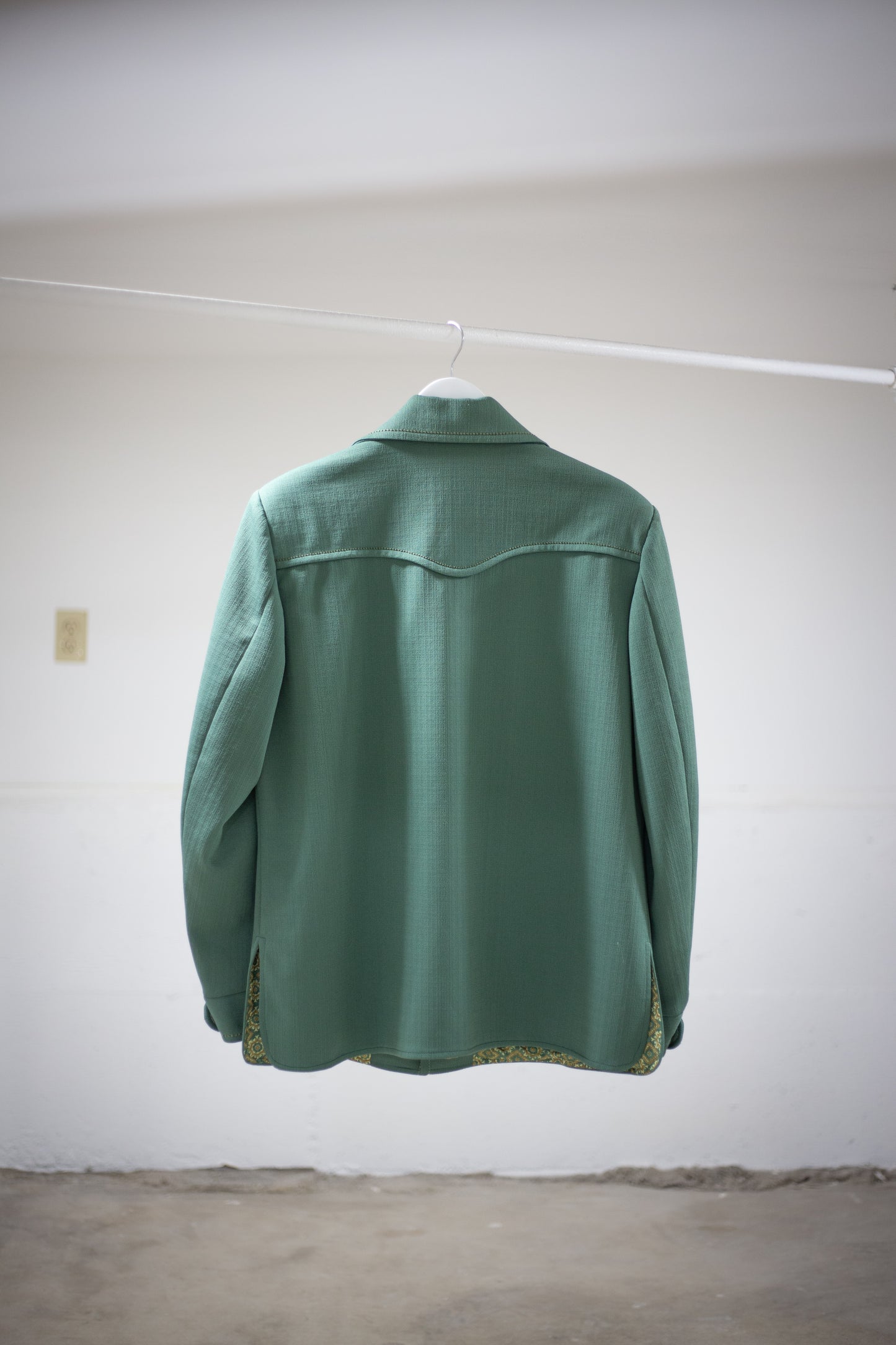 70's Knack Leisure Wear Green Blazer Jacket | Large/X-Large
