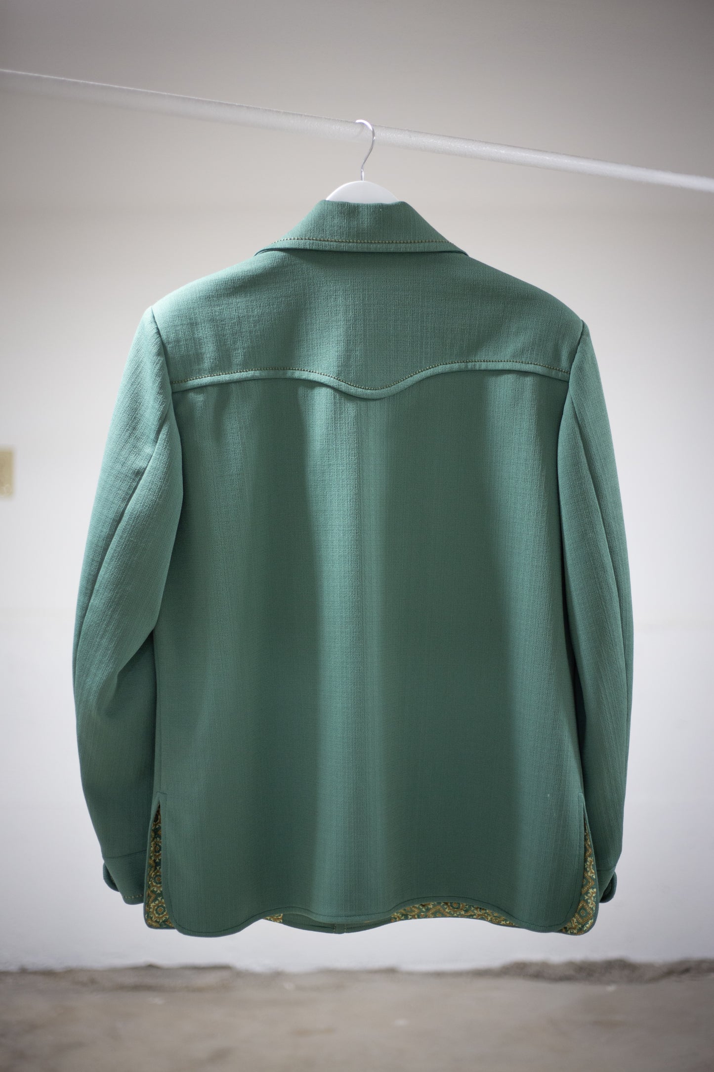 70's Knack Leisure Wear Green Blazer Jacket | Large/X-Large