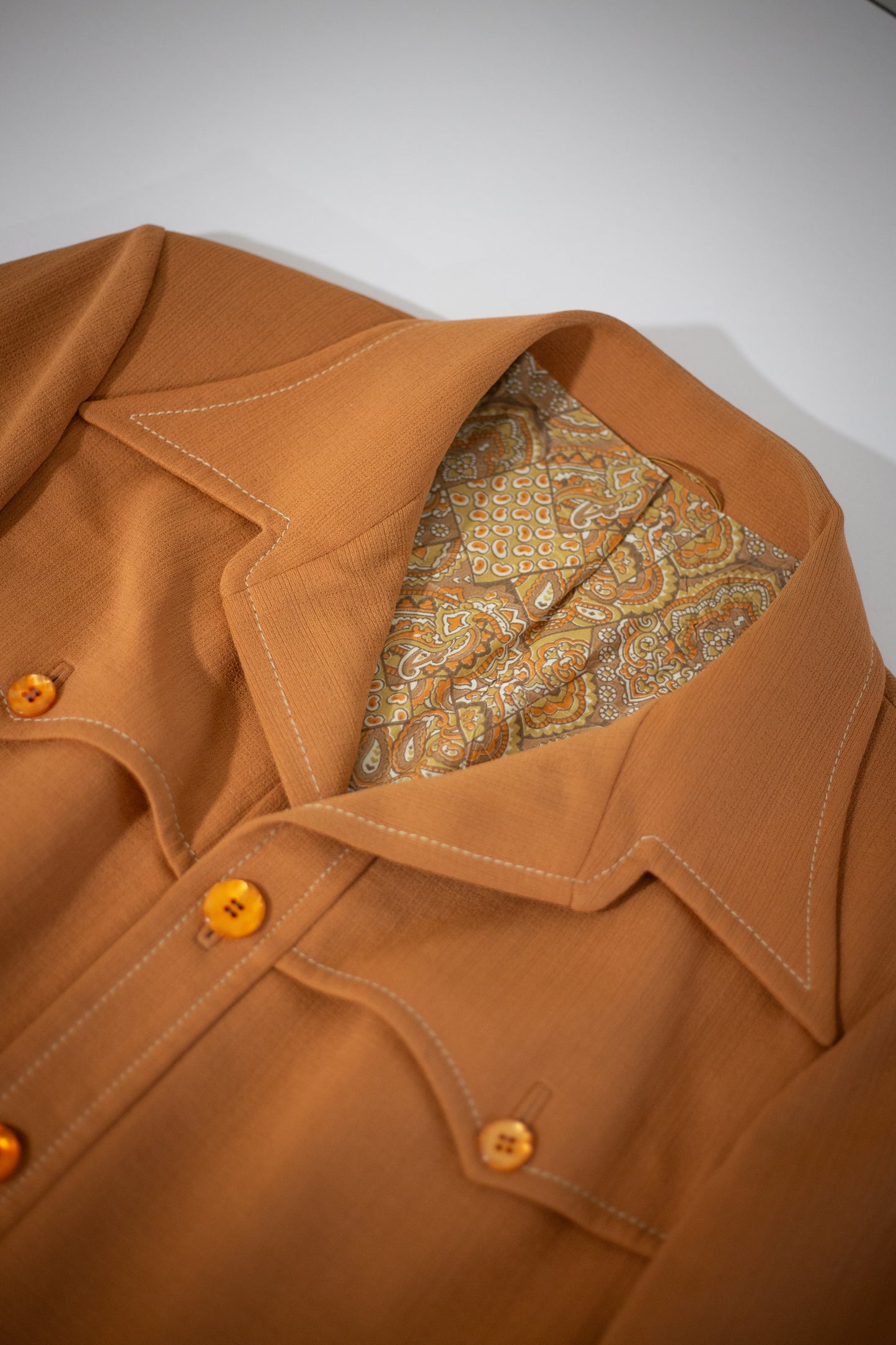 70's Knack Leisure Wear Orange Blazer Jacket | Large/X-Large