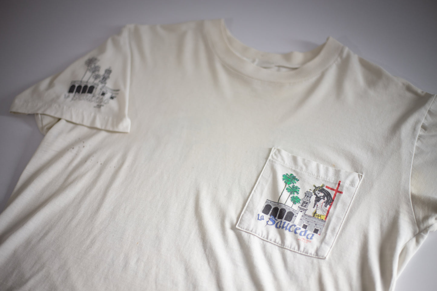Vintage La Sauceda Jalisco Mexico T-Shirt | Medium/Large