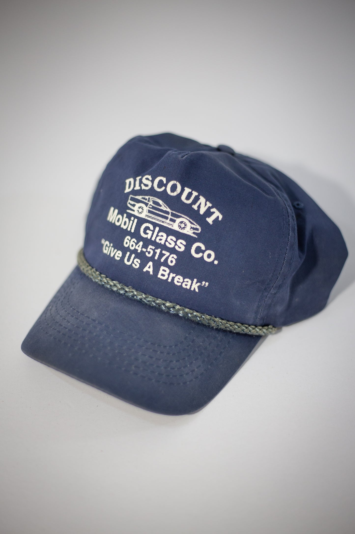 Vintage Mobil Glass Co Snapback Hat