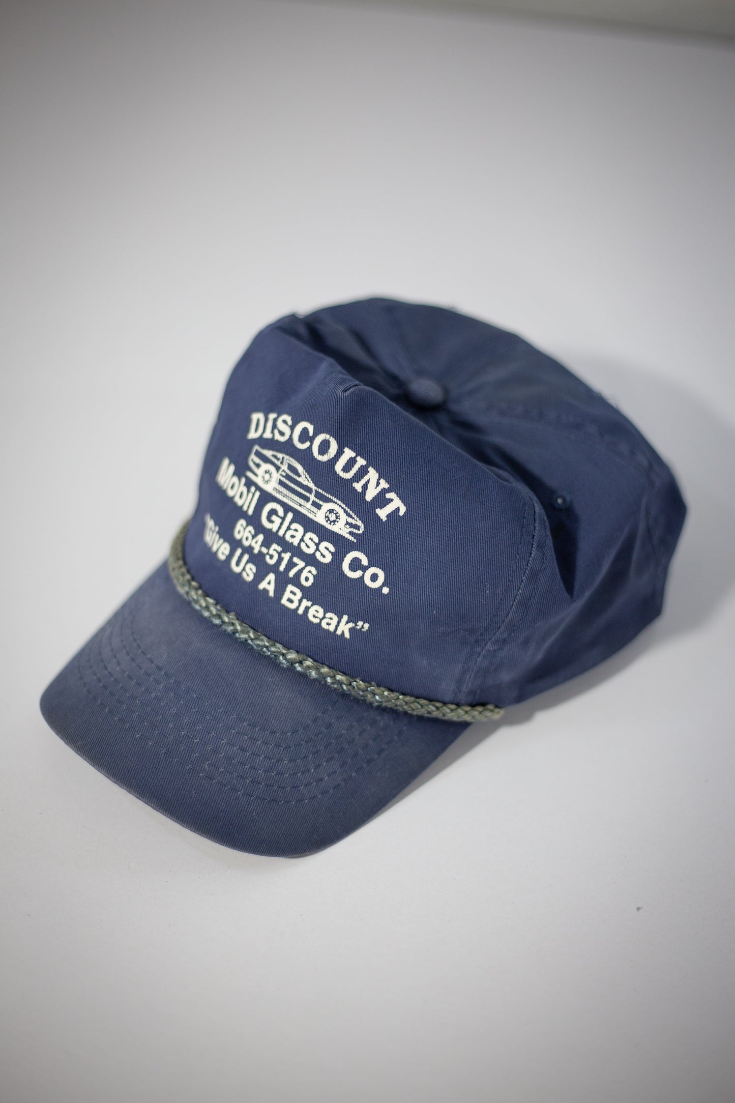 Vintage Mobil Glass Co Snapback Hat