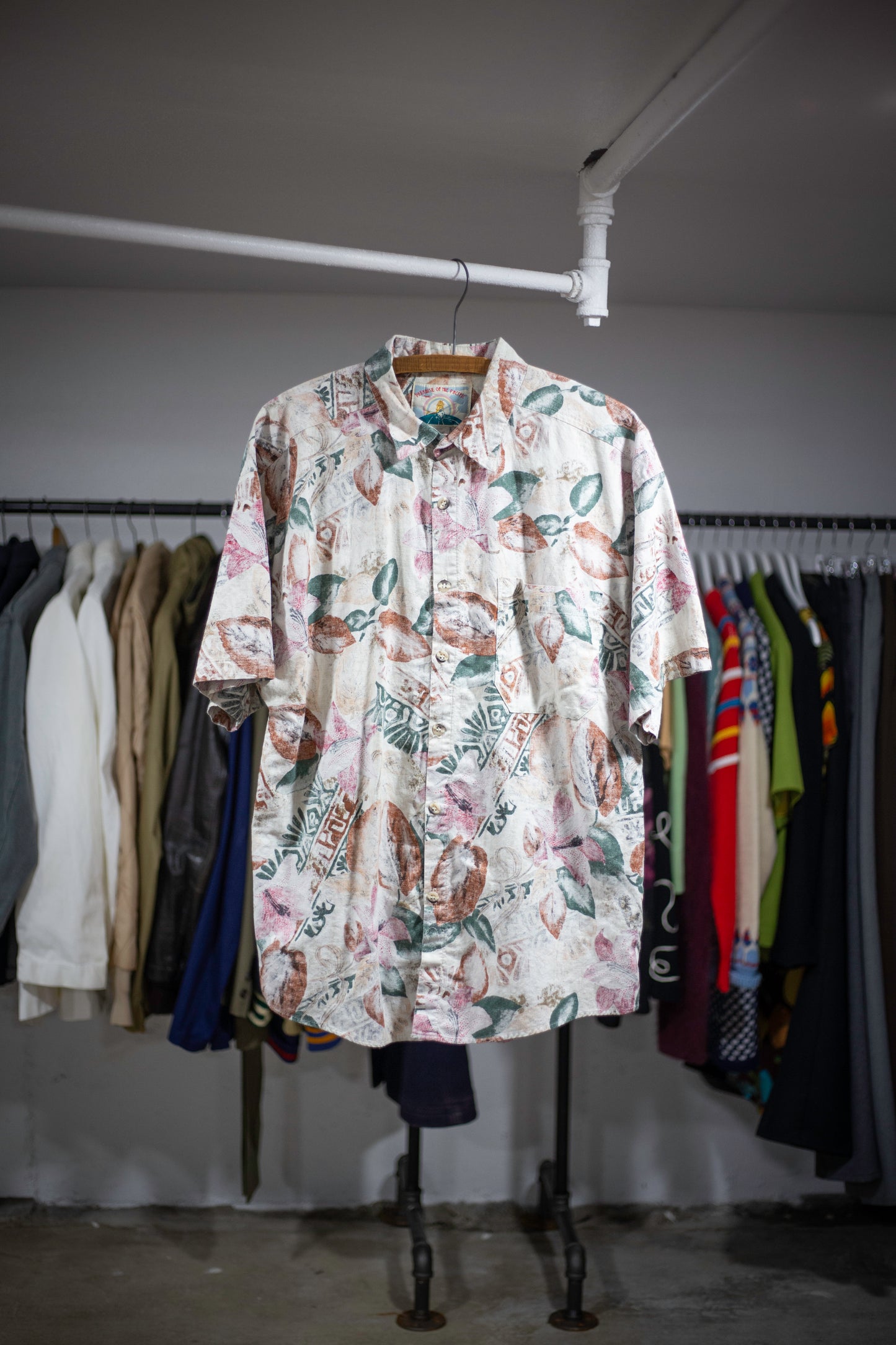 80's Paradise of the Pacific Hawaiian Shirt | Large