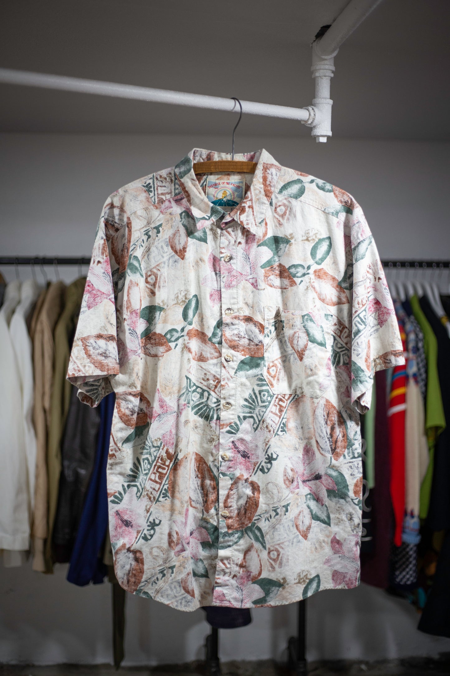 80's Paradise of the Pacific Hawaiian Shirt | Large