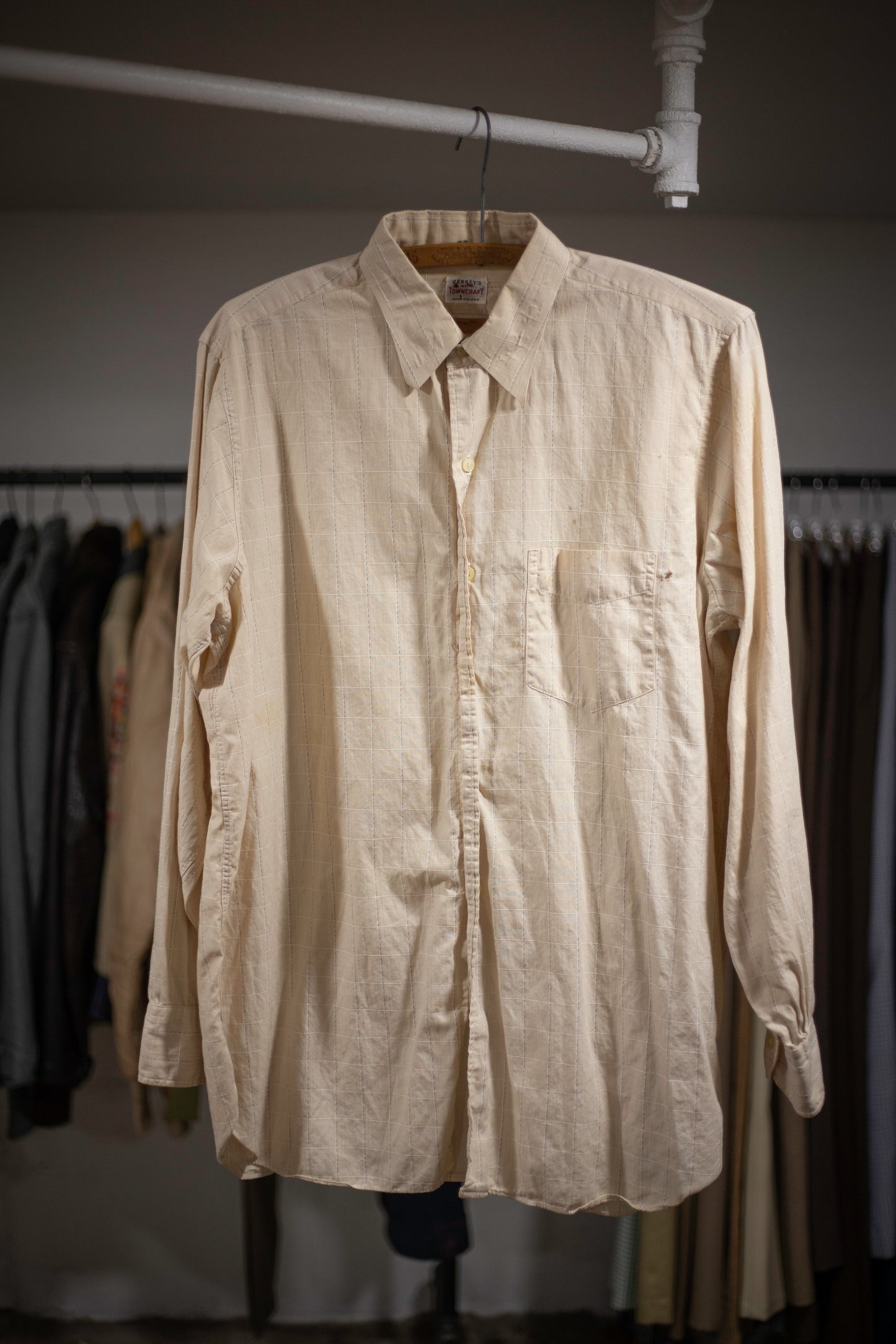 50's Penney's Towncraft Sanforized Shirt | Large