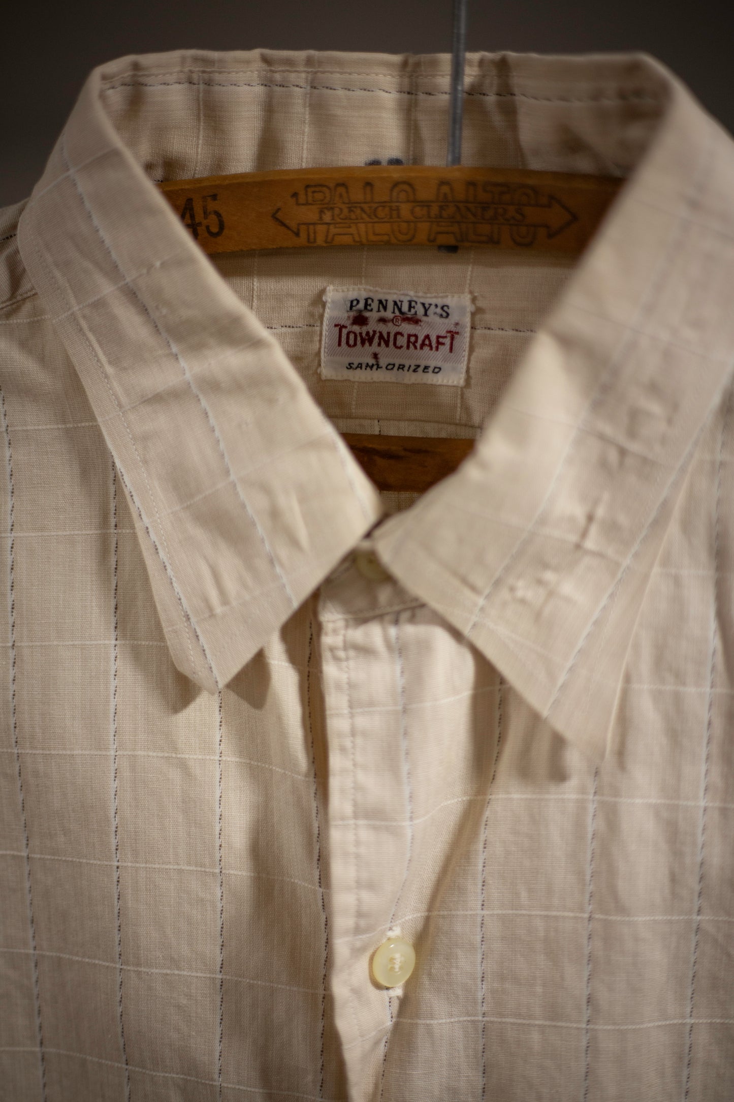 50's Penney's Towncraft Sanforized Shirt | Large