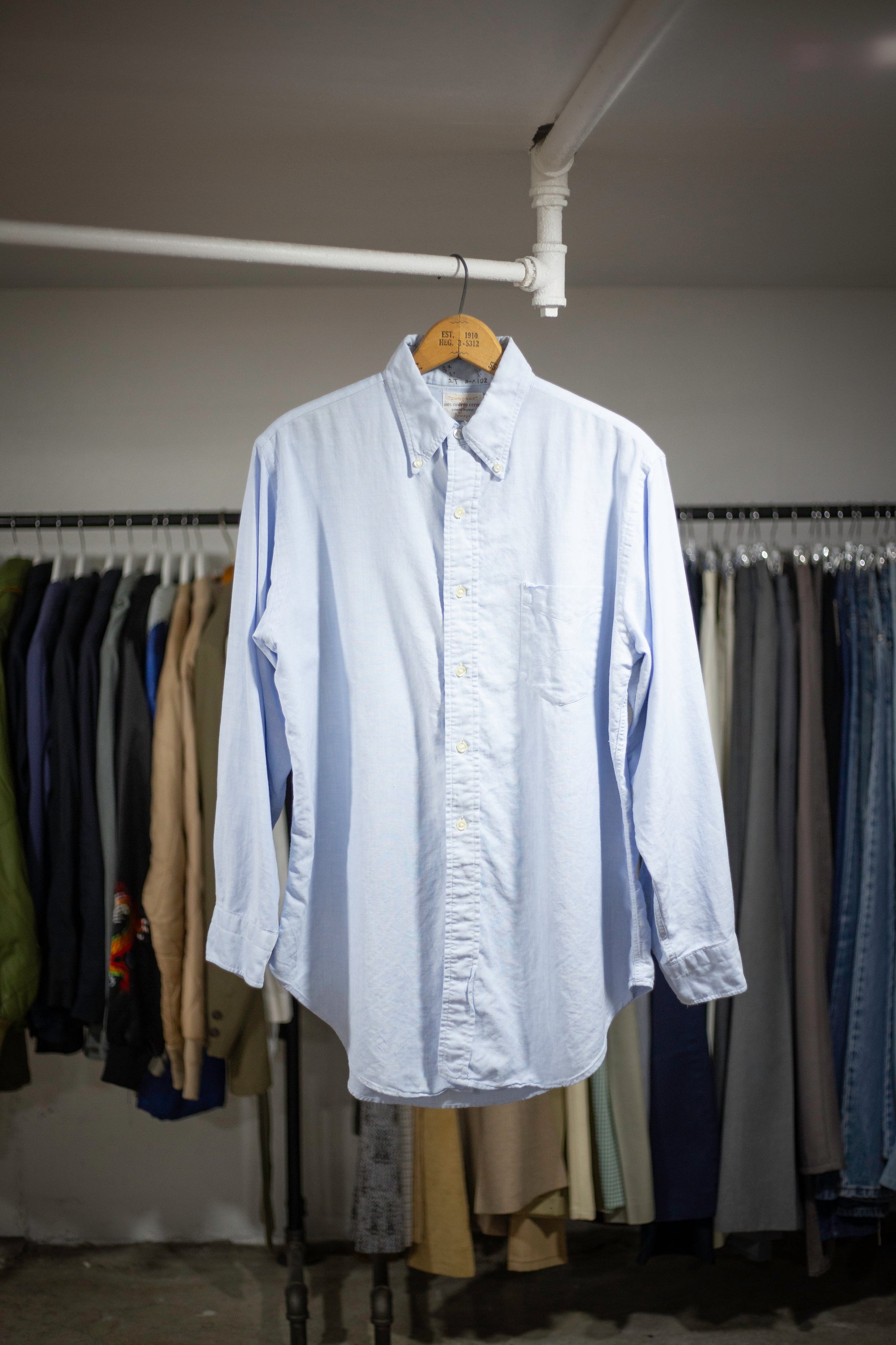 60's Penny's Sanforized Combed Cotton Shirt | Large