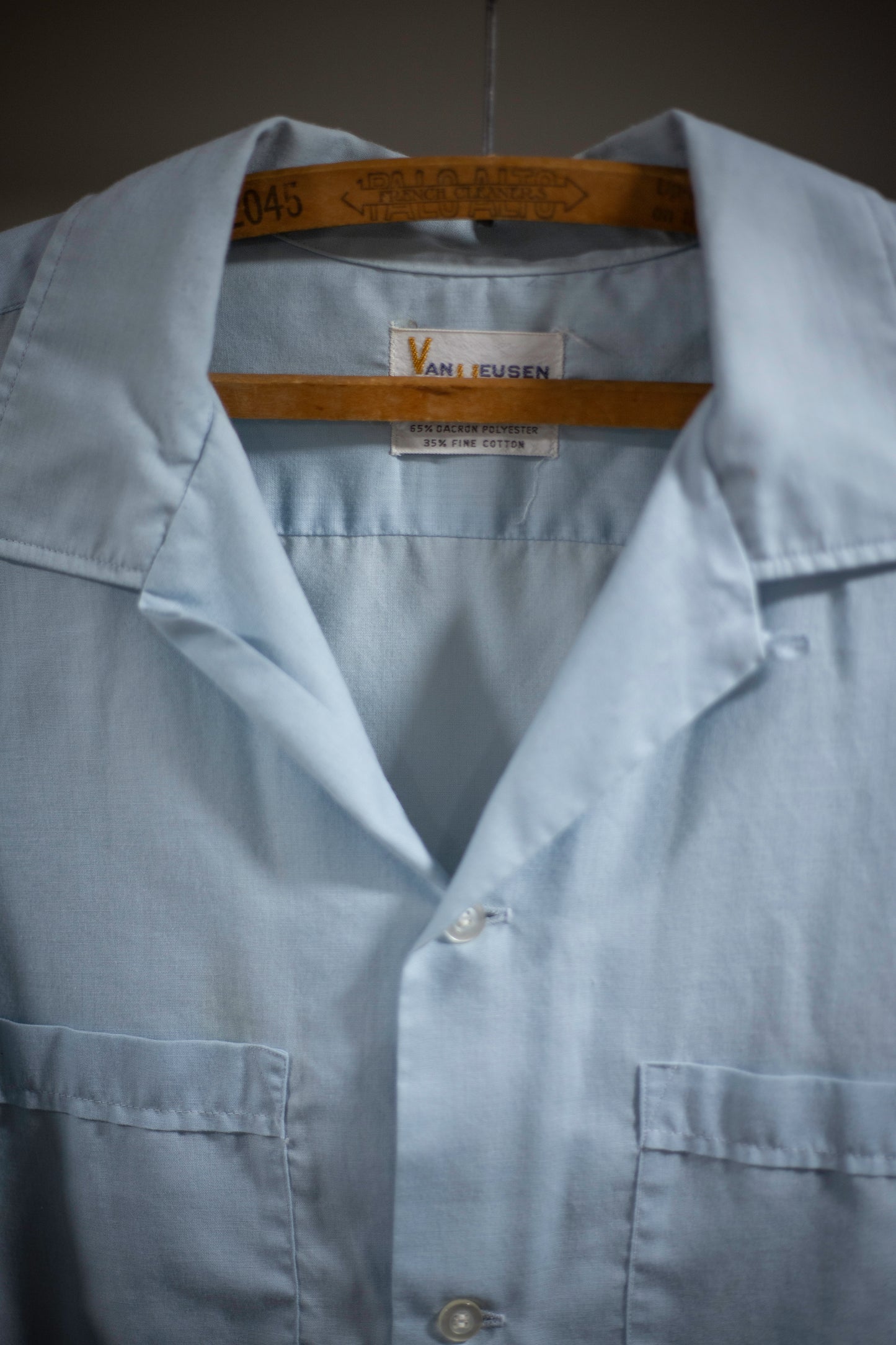 70's Van Heusen Loop Collar Shirt | Large