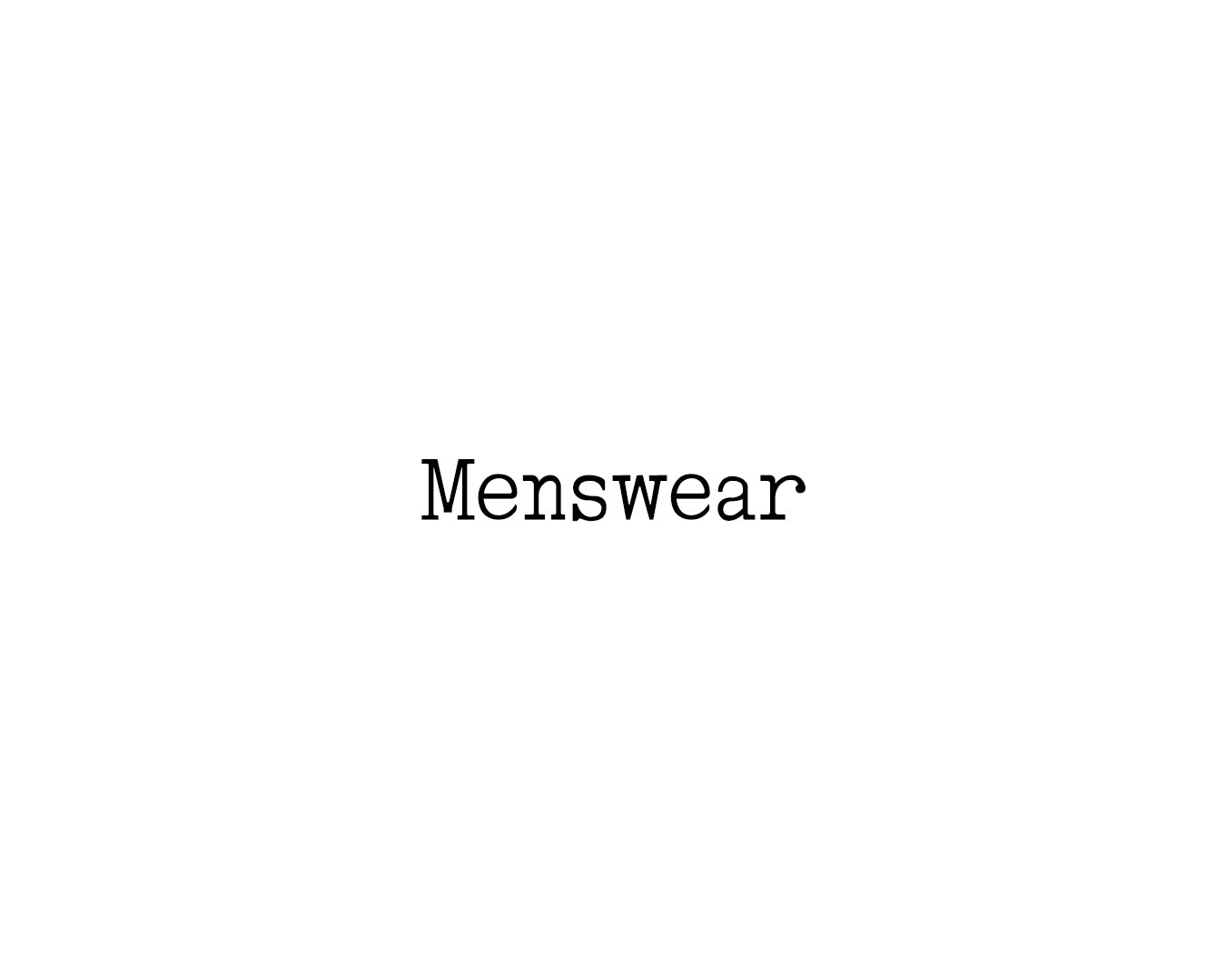 Menswear