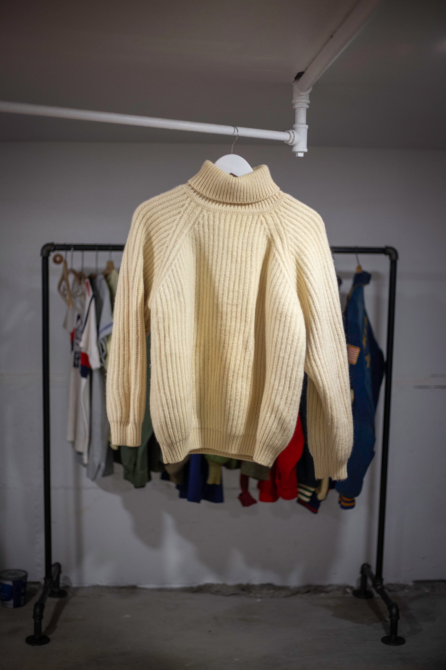 60's Abercrombie & Fitch Afton Knit Turtleneck Fisherman Sweater | Medium