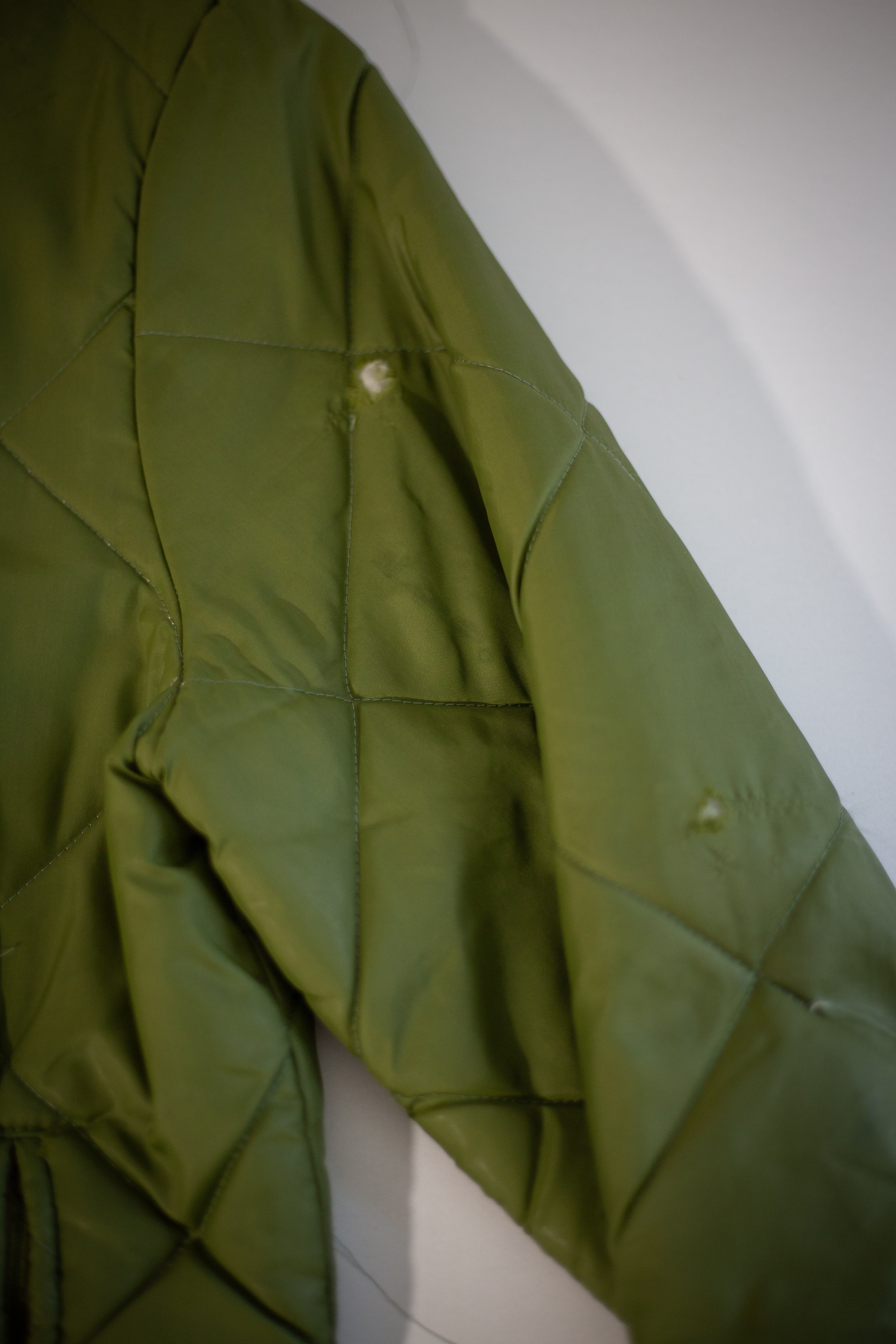 60's Quilted Down Jacket | Medium