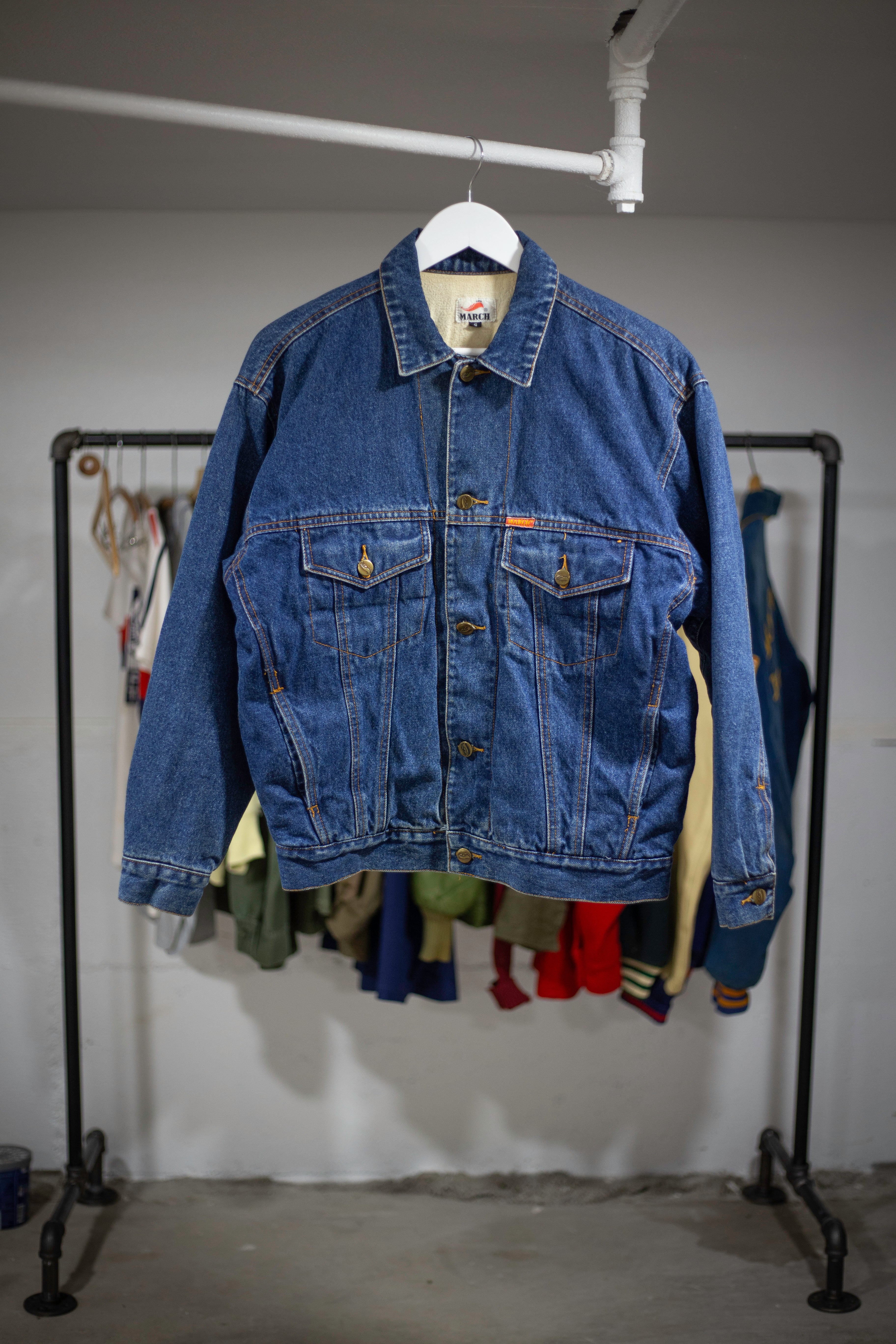 70's/80's March Type III Lined Denim Jacket | Medium