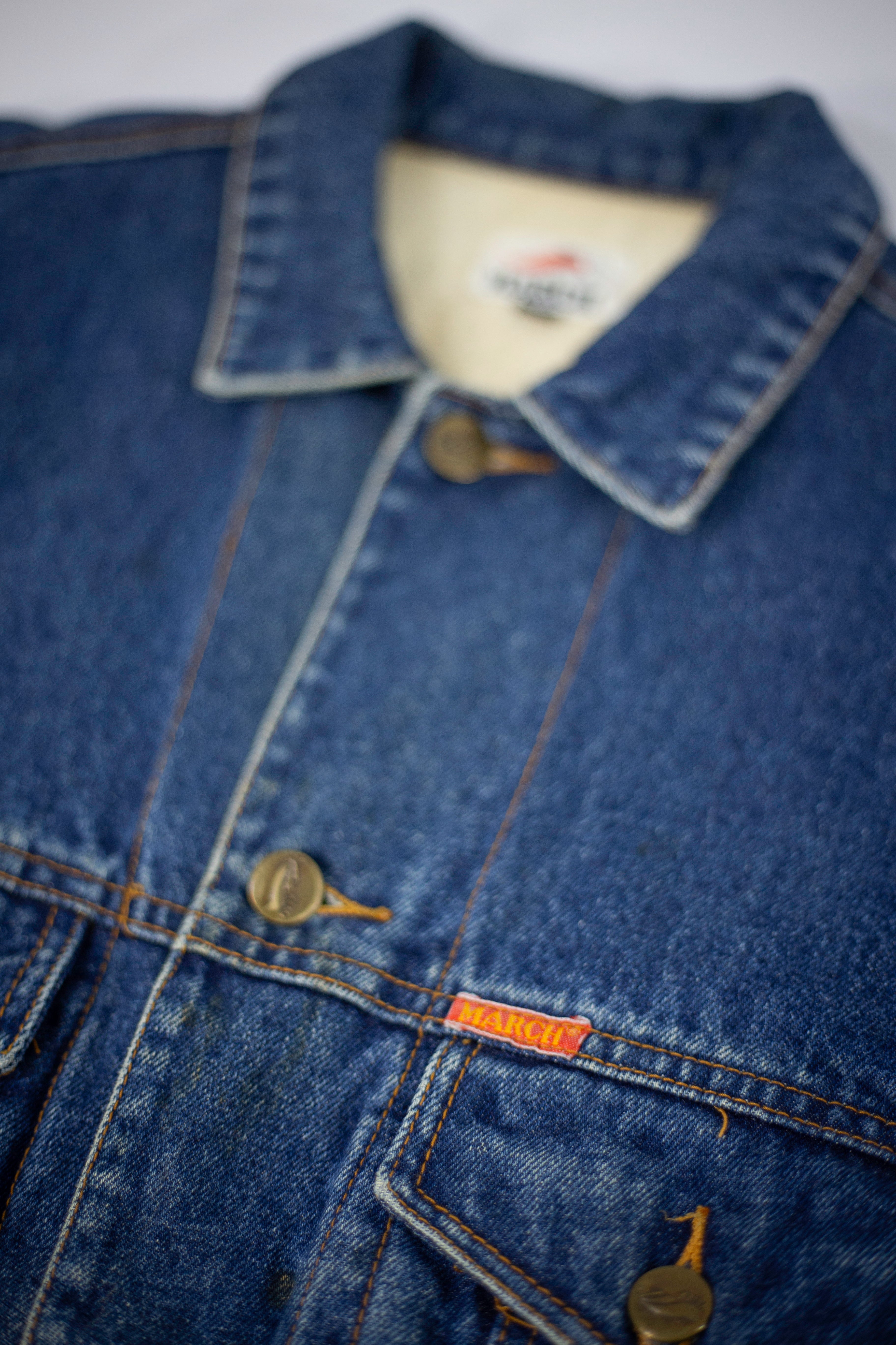 70's/80's March Type III Lined Denim Jacket | Medium