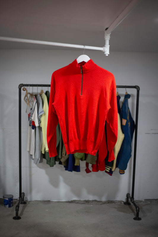 70's/80's Meister Quarter-Zip Sweater | Medium
