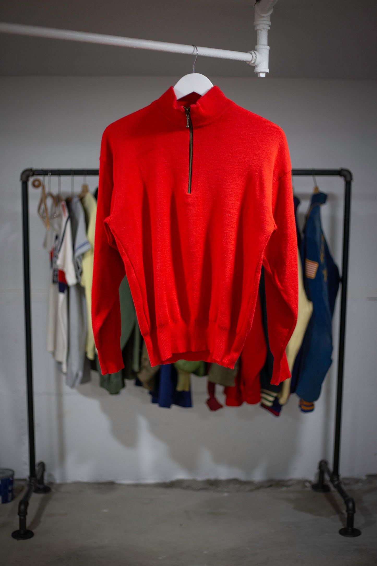 70's/80's Meister Quarter-Zip Sweater | Medium