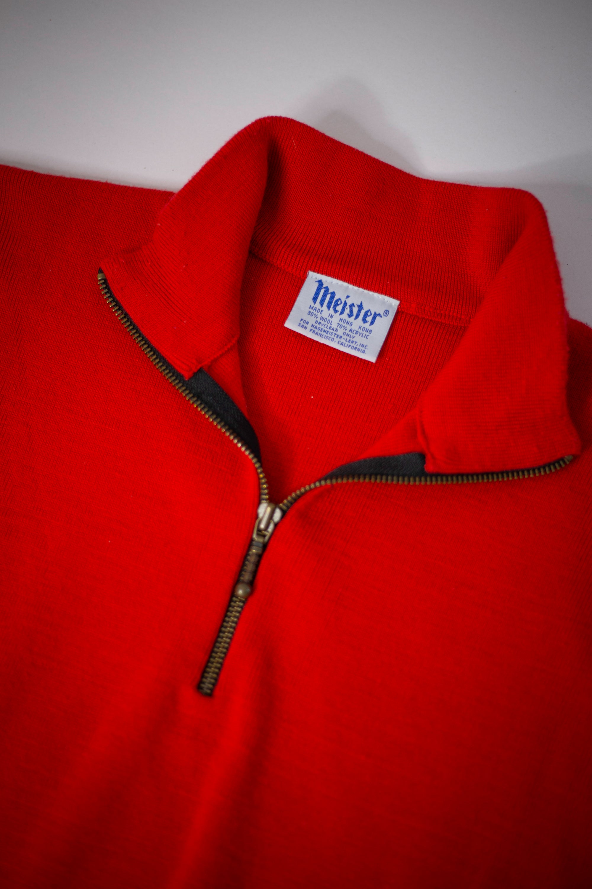 70's/80's Meister Quarter-Zip Sweater | Medium