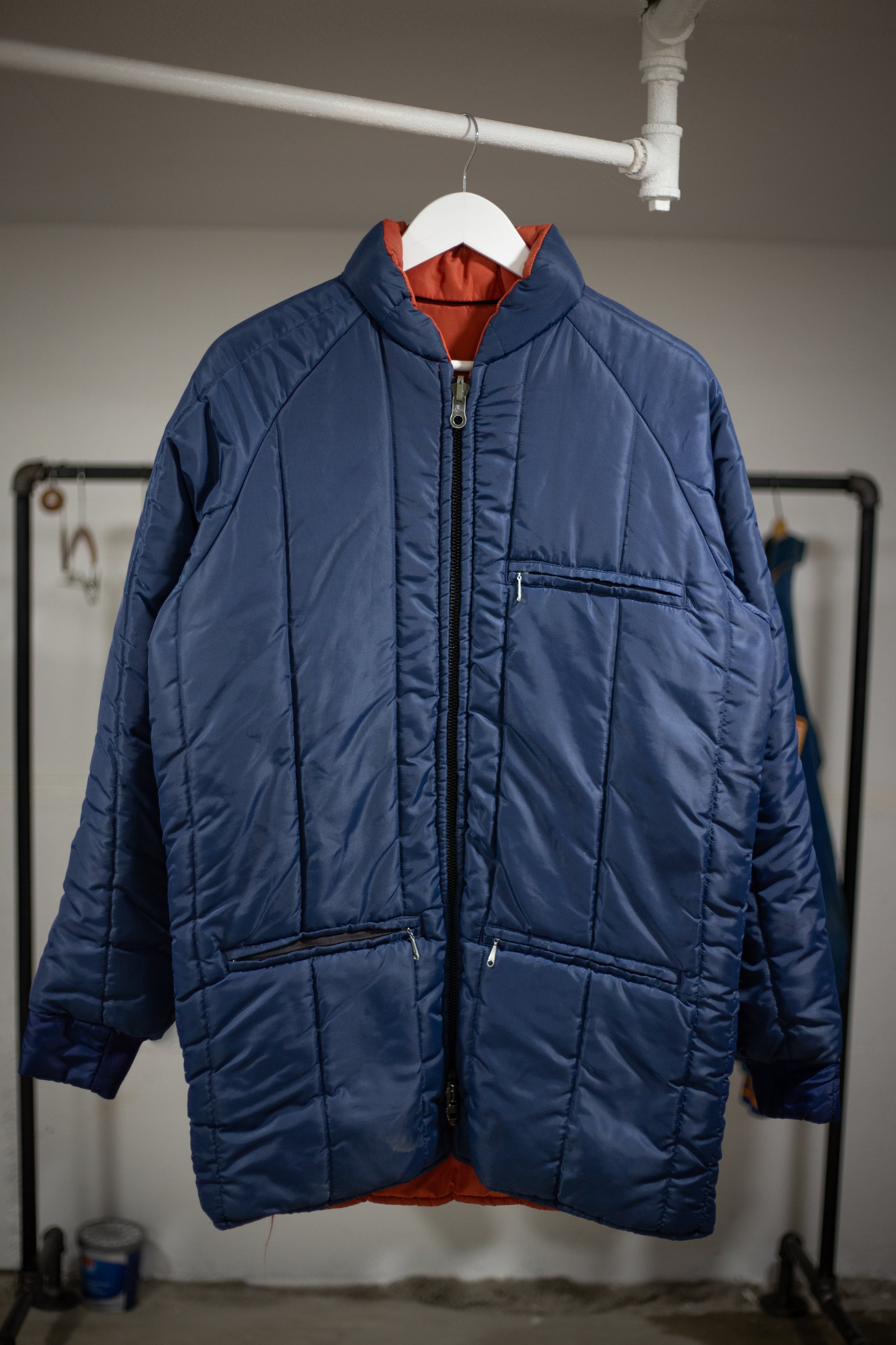 70's/80's Sportcaster Reversible Puffer Jacket | Large/X-Large