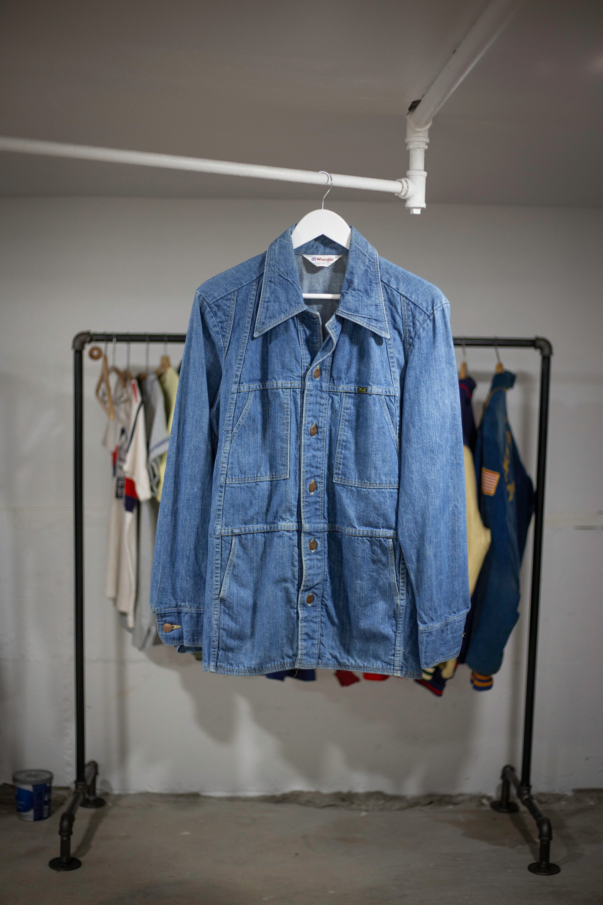 70's/80's Wrangler Safari Chore Denim Jacket | Small/Medium