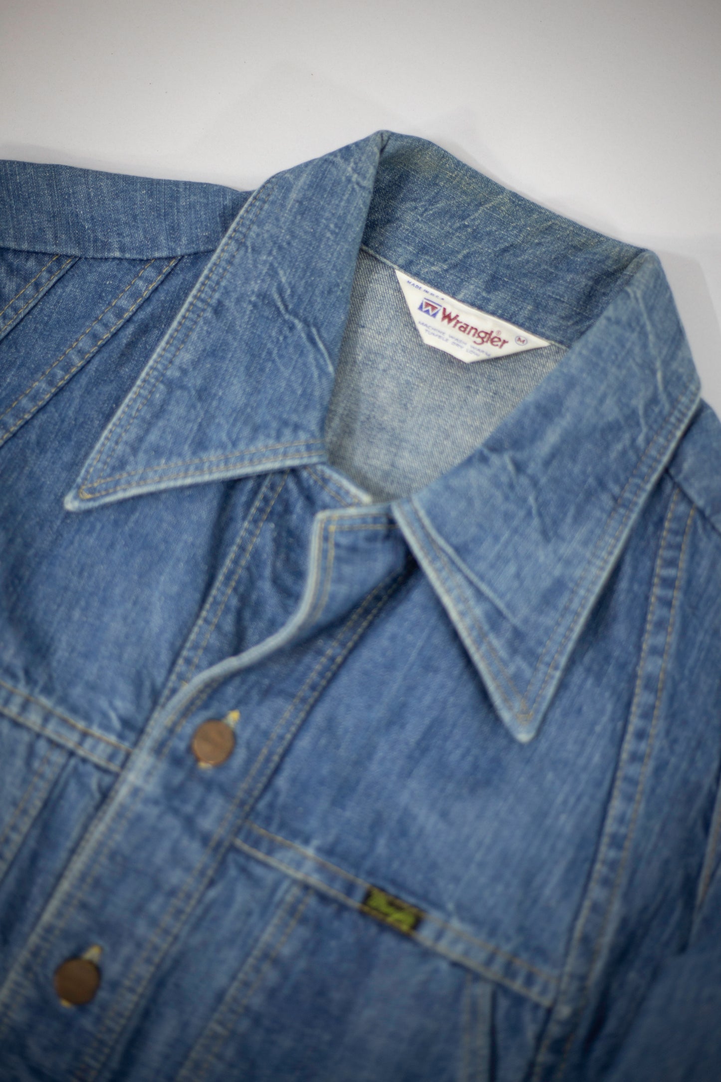 70's/80's Wrangler Safari Chore Denim Jacket | Small/Medium