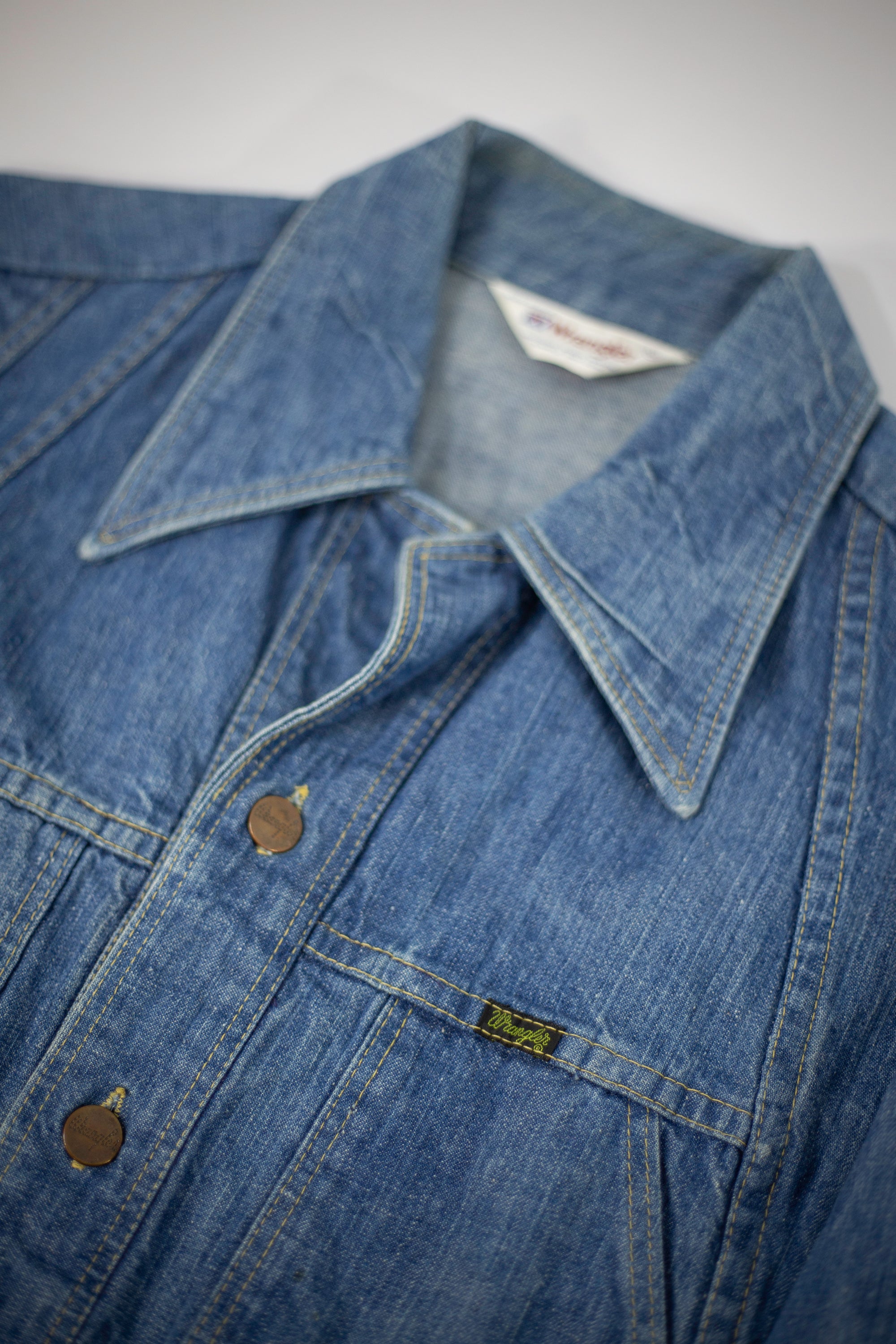 70's/80's Wrangler Safari Chore Denim Jacket | Small/Medium