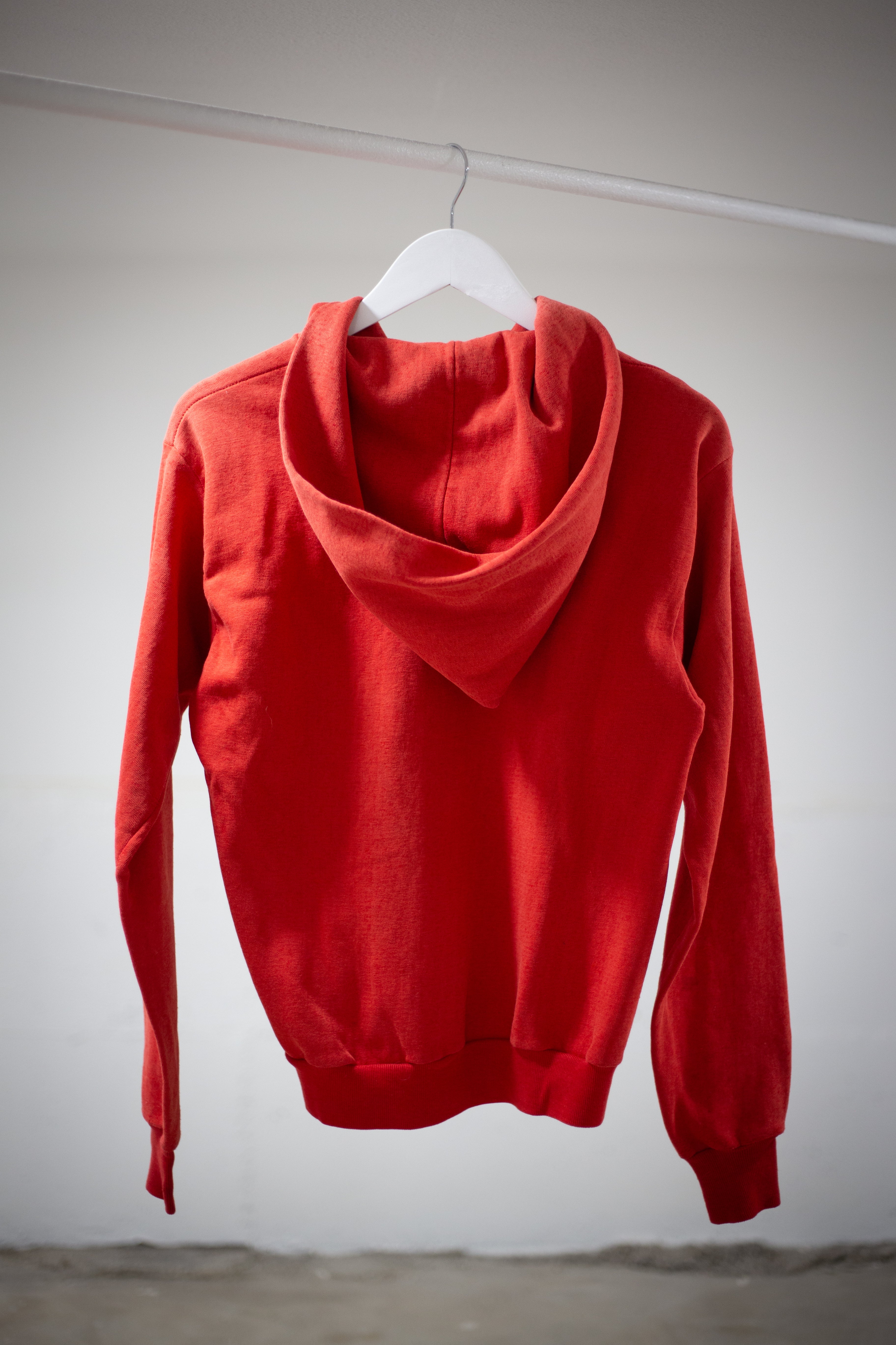 70's Healthknit Blank Sun Faded Zip-Up Hoodie | Small