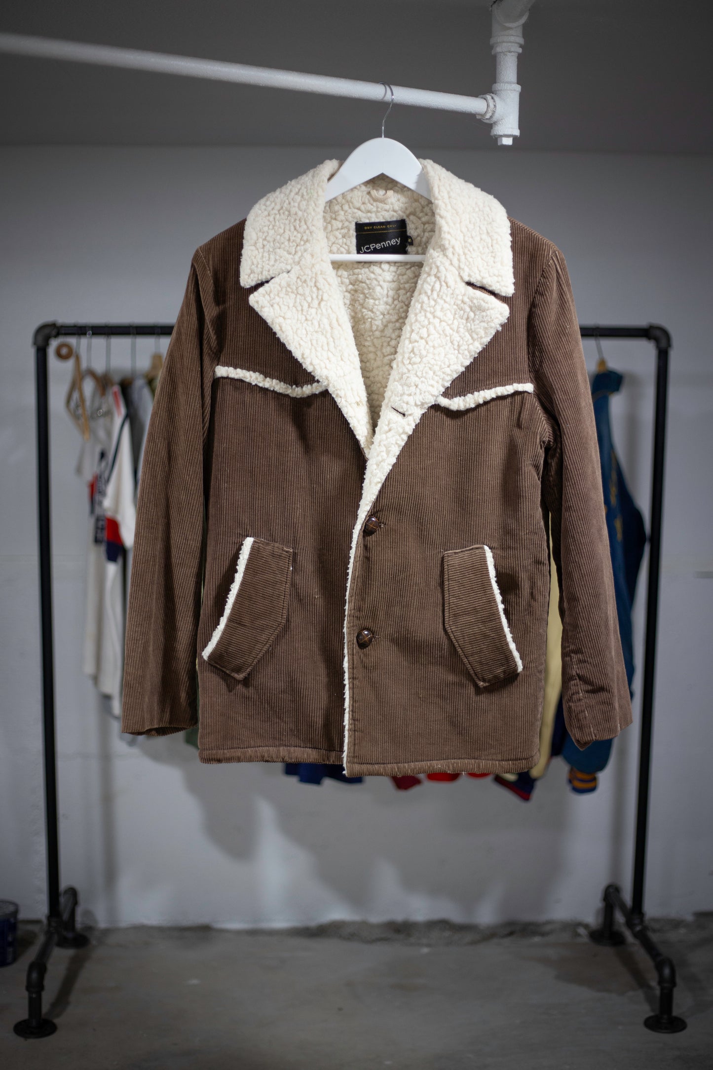 70's JCPenney Lined Corduroy Coat | Small