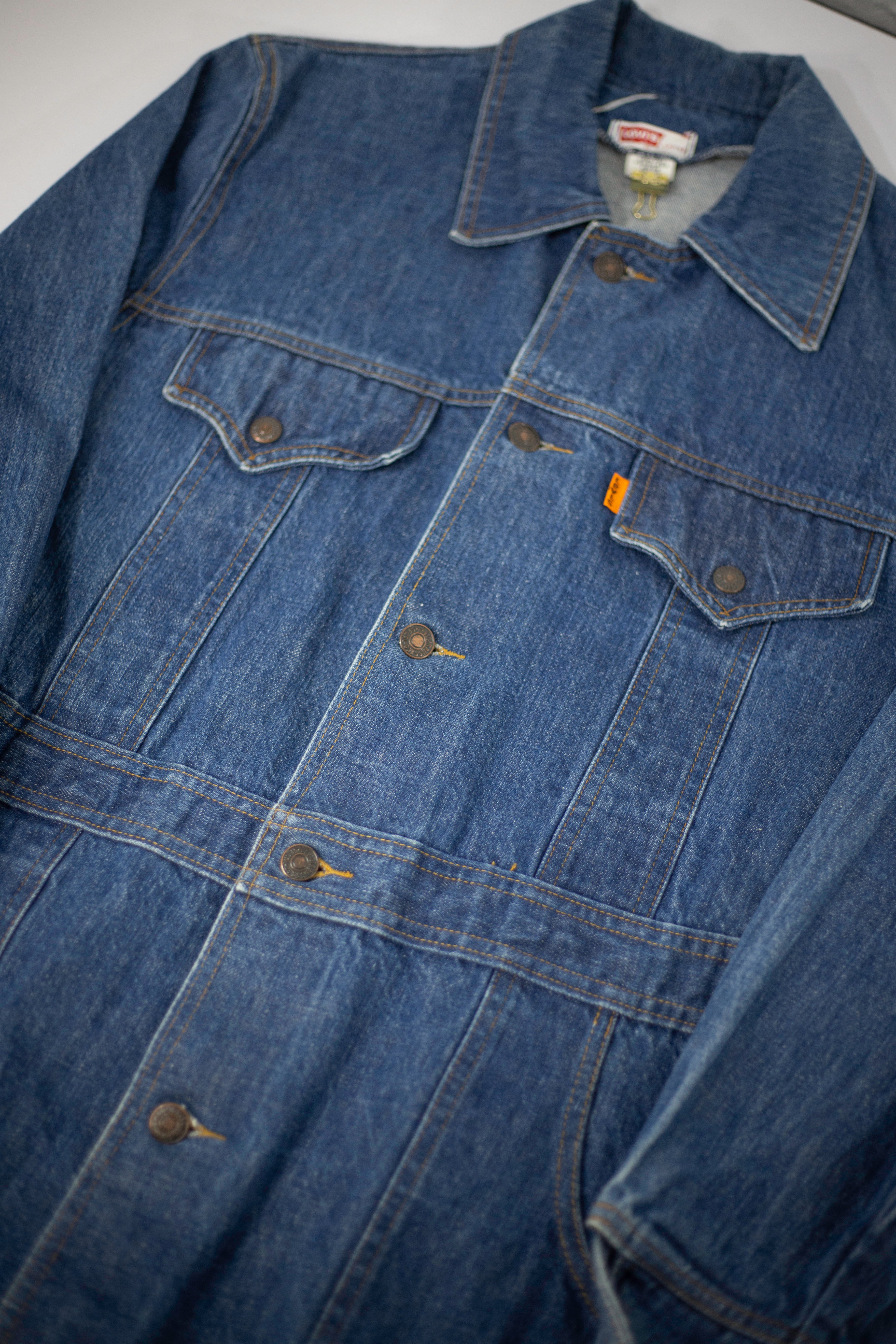 70's Levi's Orange Tab Chore Denim Jacket | Medium