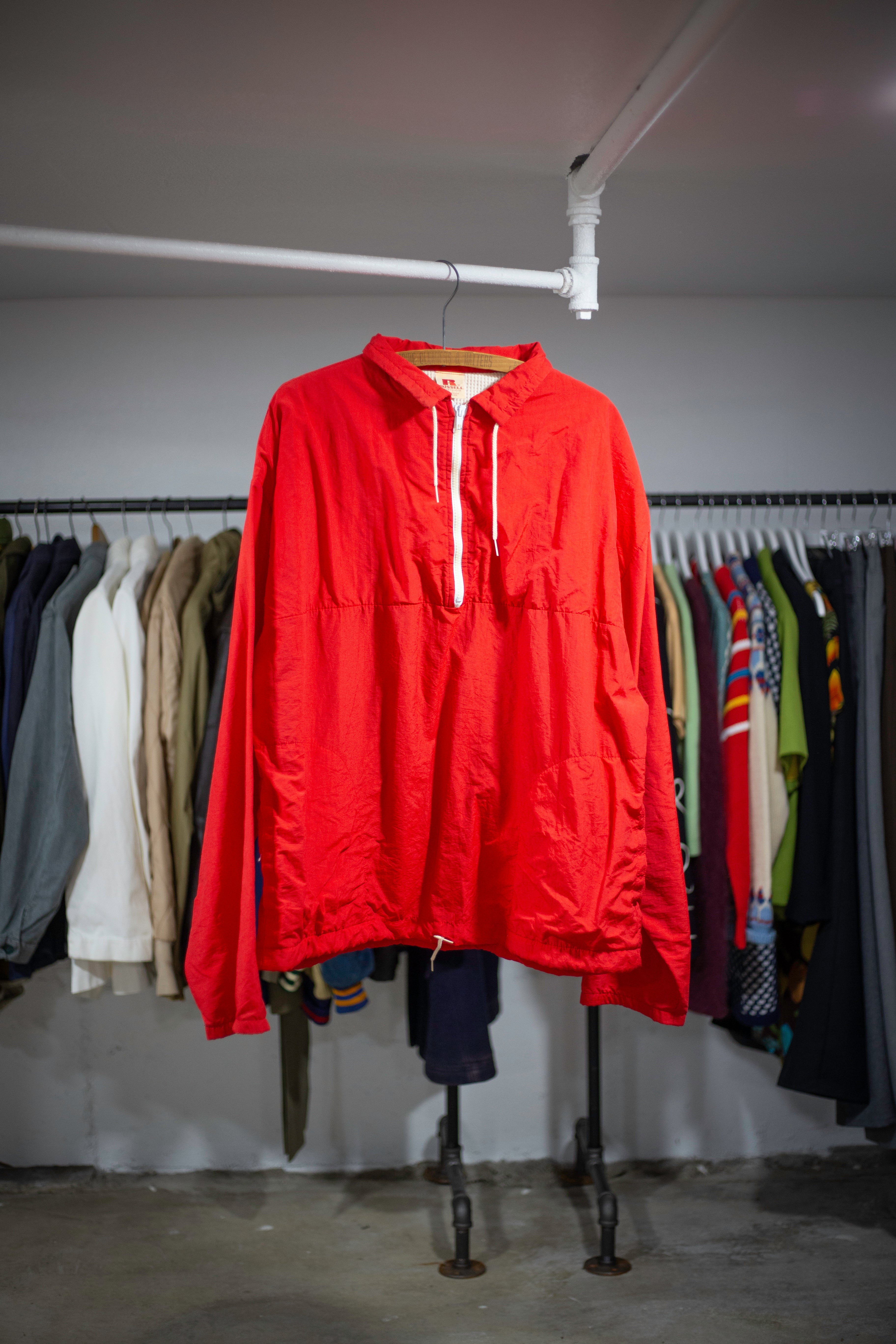 70's Russell Quarter Zip Windbreaker | X-Large