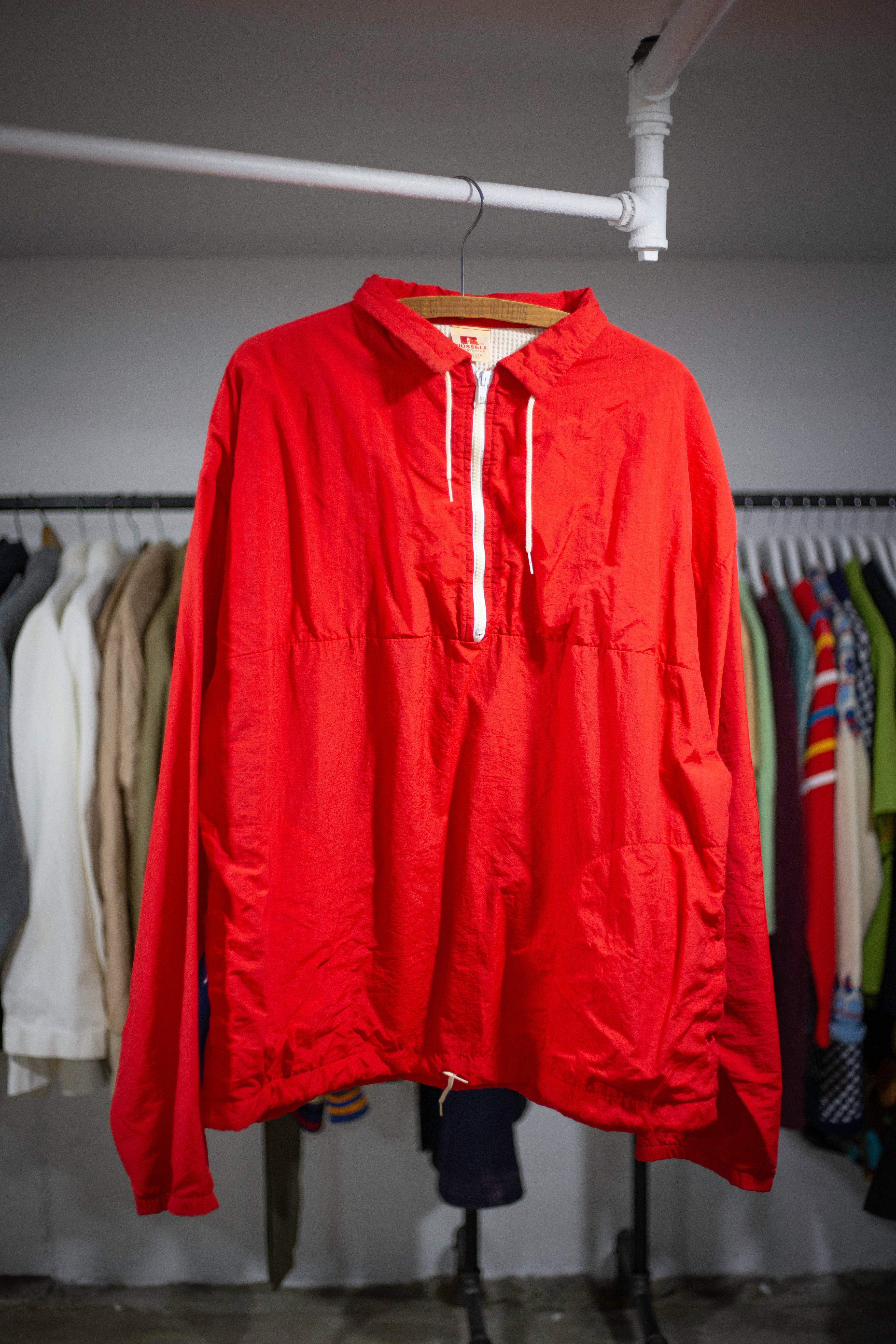 70's Russell Quarter Zip Windbreaker | X-Large