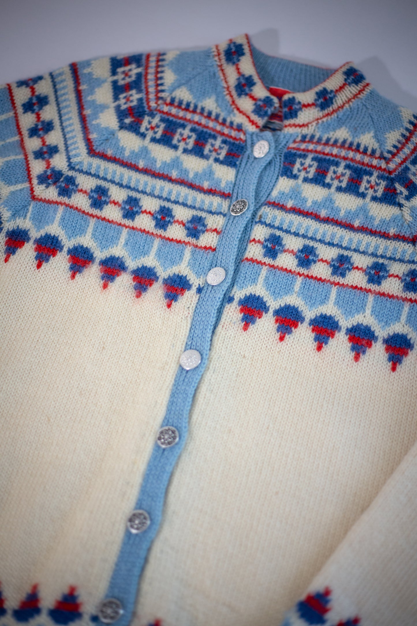 70's Viking Knit Cardigan | Medium/Large