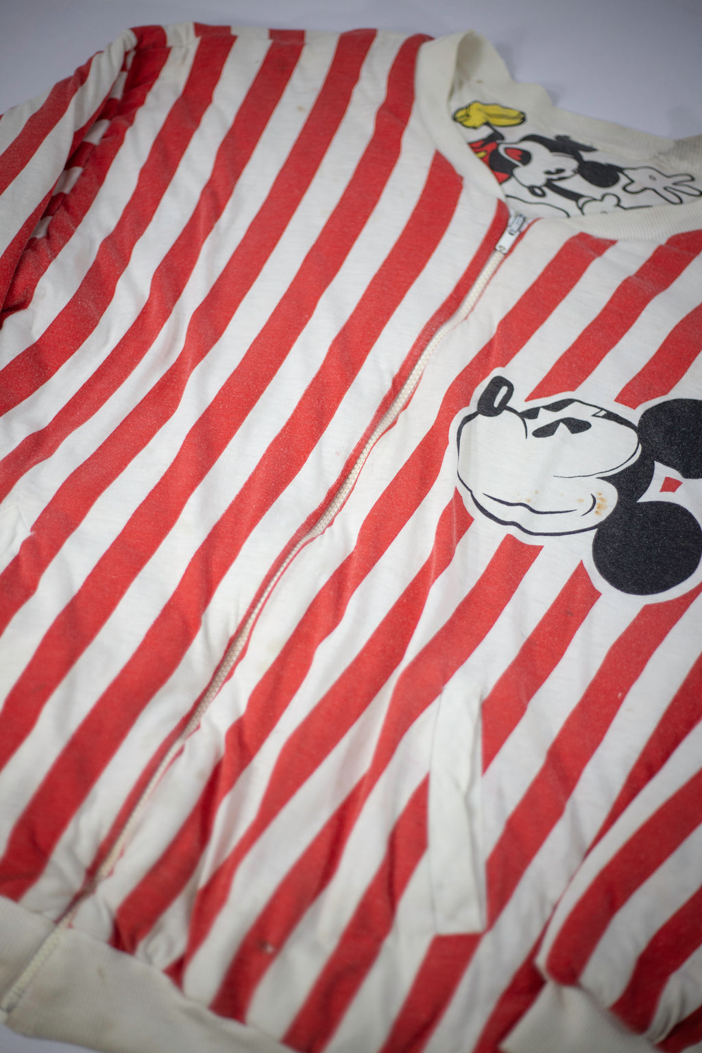 80's/90's Distressed Mickey Reversible Jacket | Large