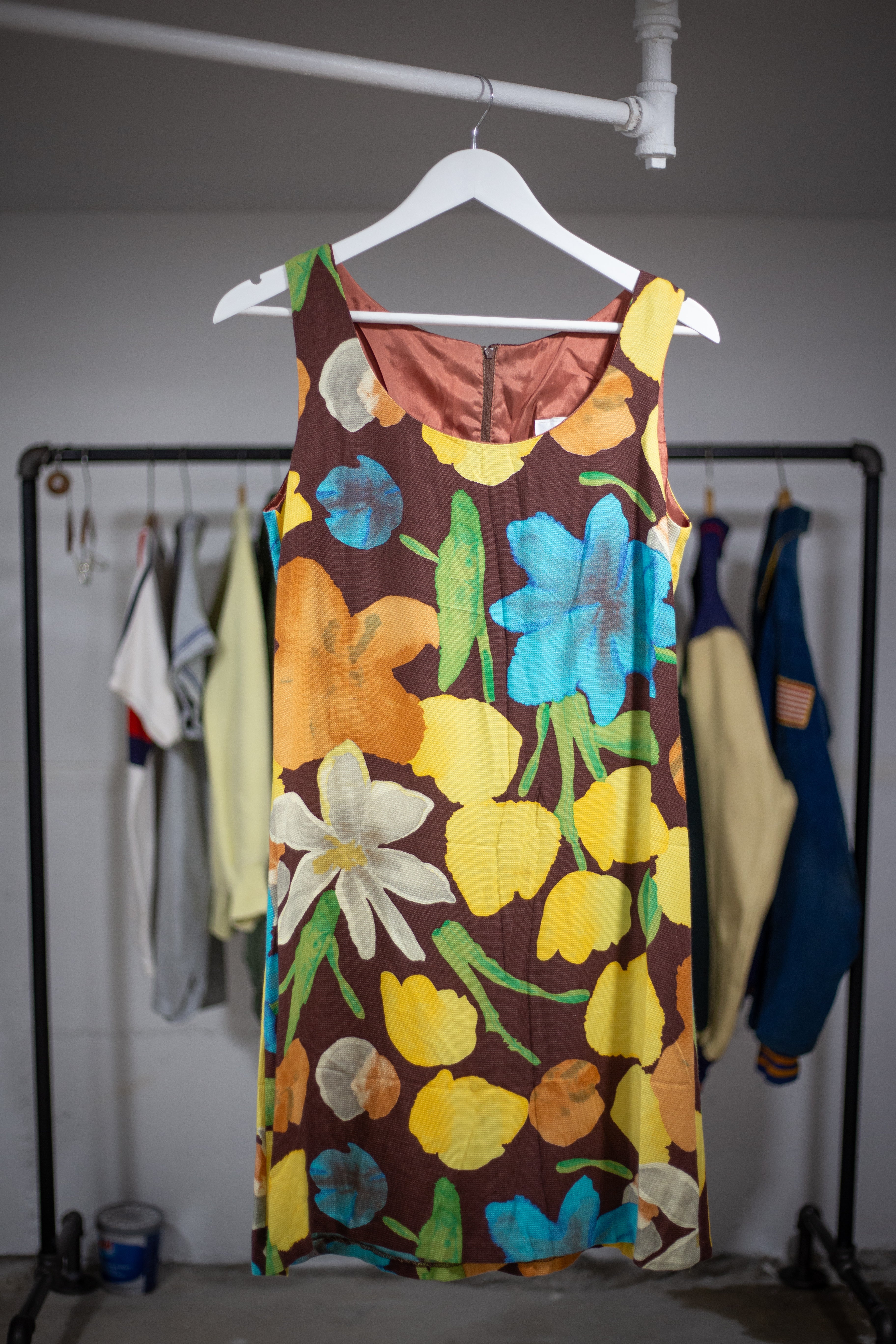 80's Floral Dress | Small/Medium