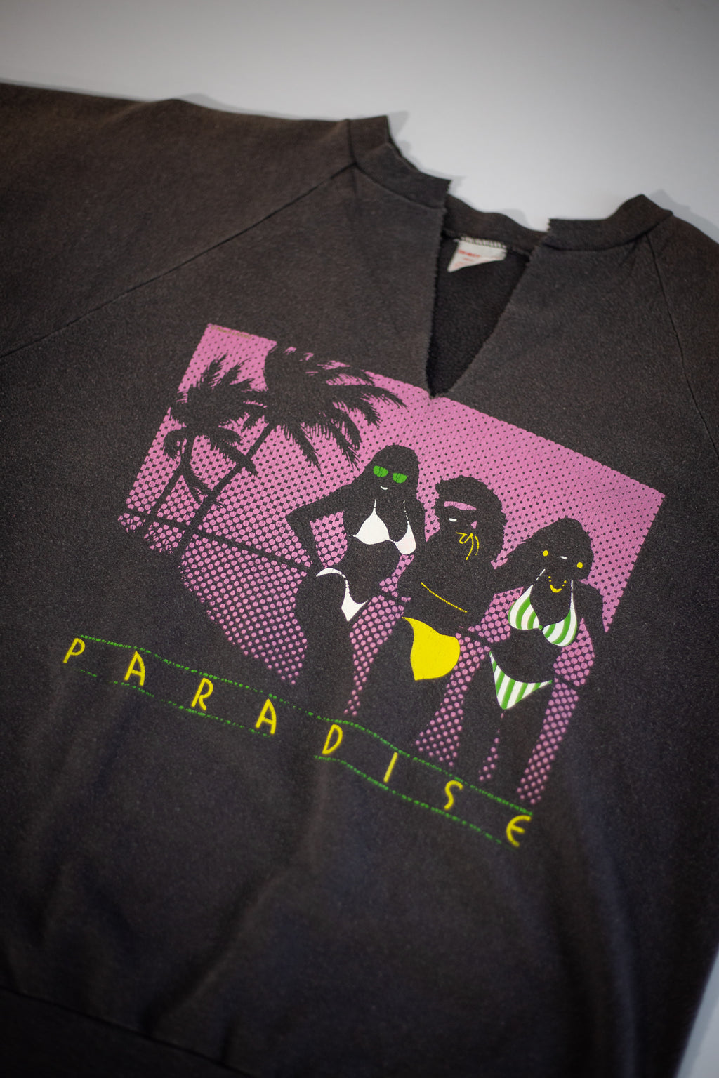 80's Fort Lauderdale Playboy Cut-Off Sweatshirt | Large