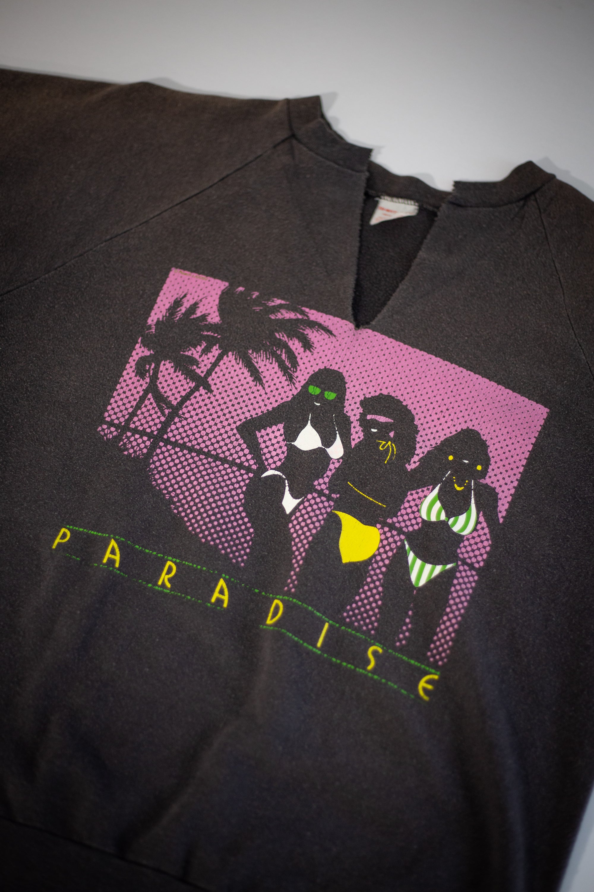 80's Fort Lauderdale Playboy Cut-Off Sweatshirt | Large