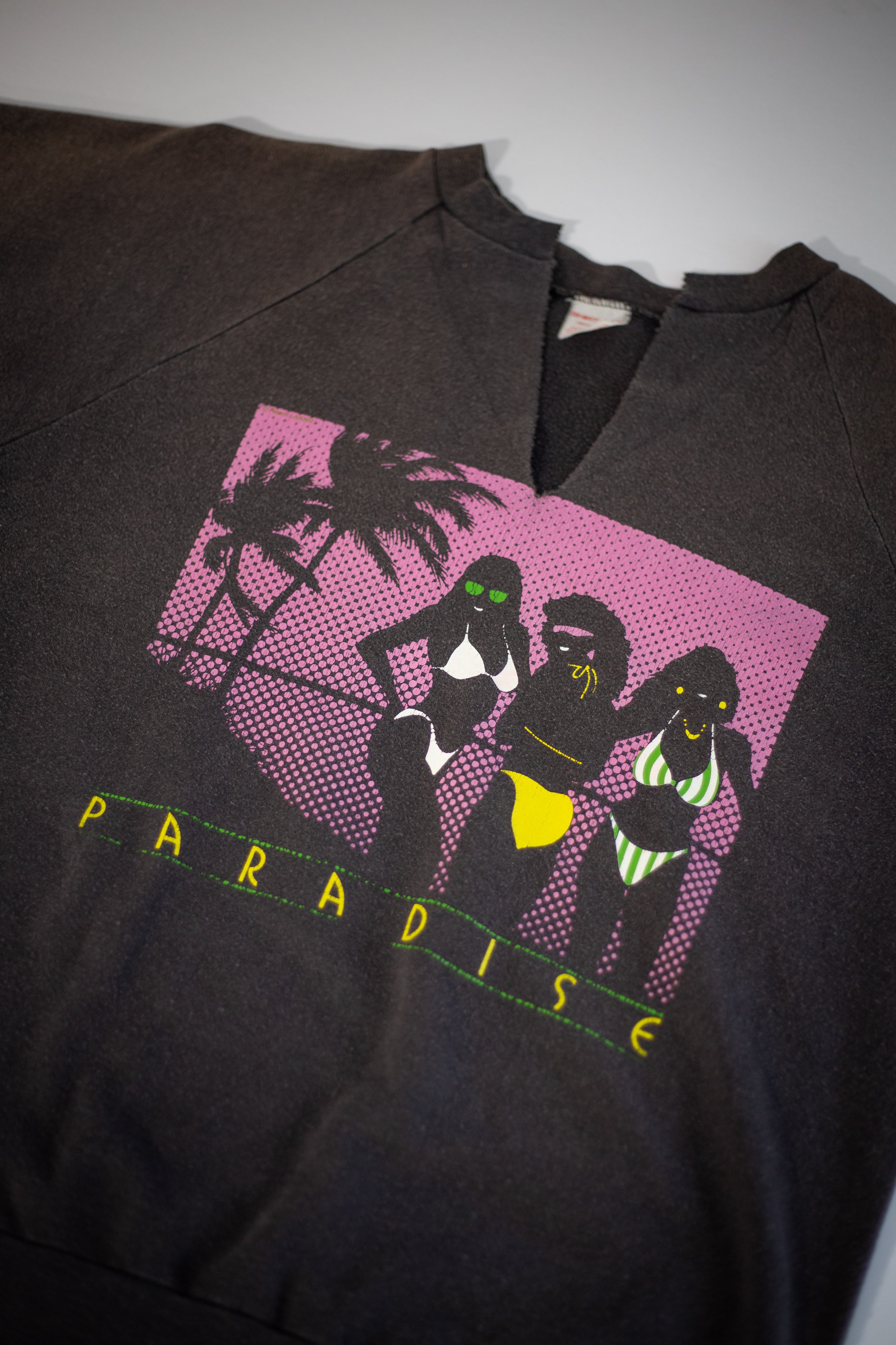 80's Fort Lauderdale Playboy Cut-Off Sweatshirt | Large