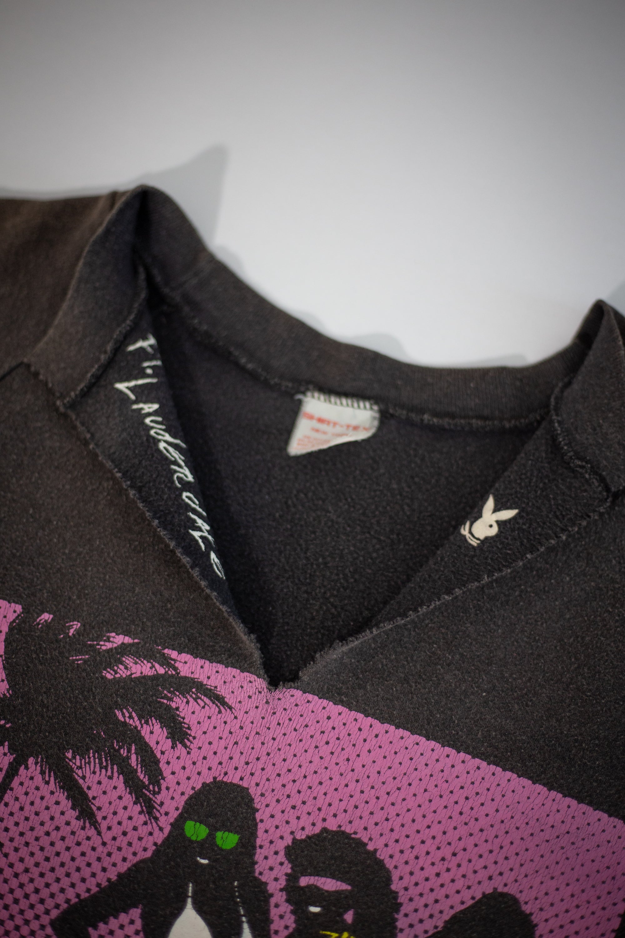 80's Fort Lauderdale Playboy Cut-Off Sweatshirt | Large